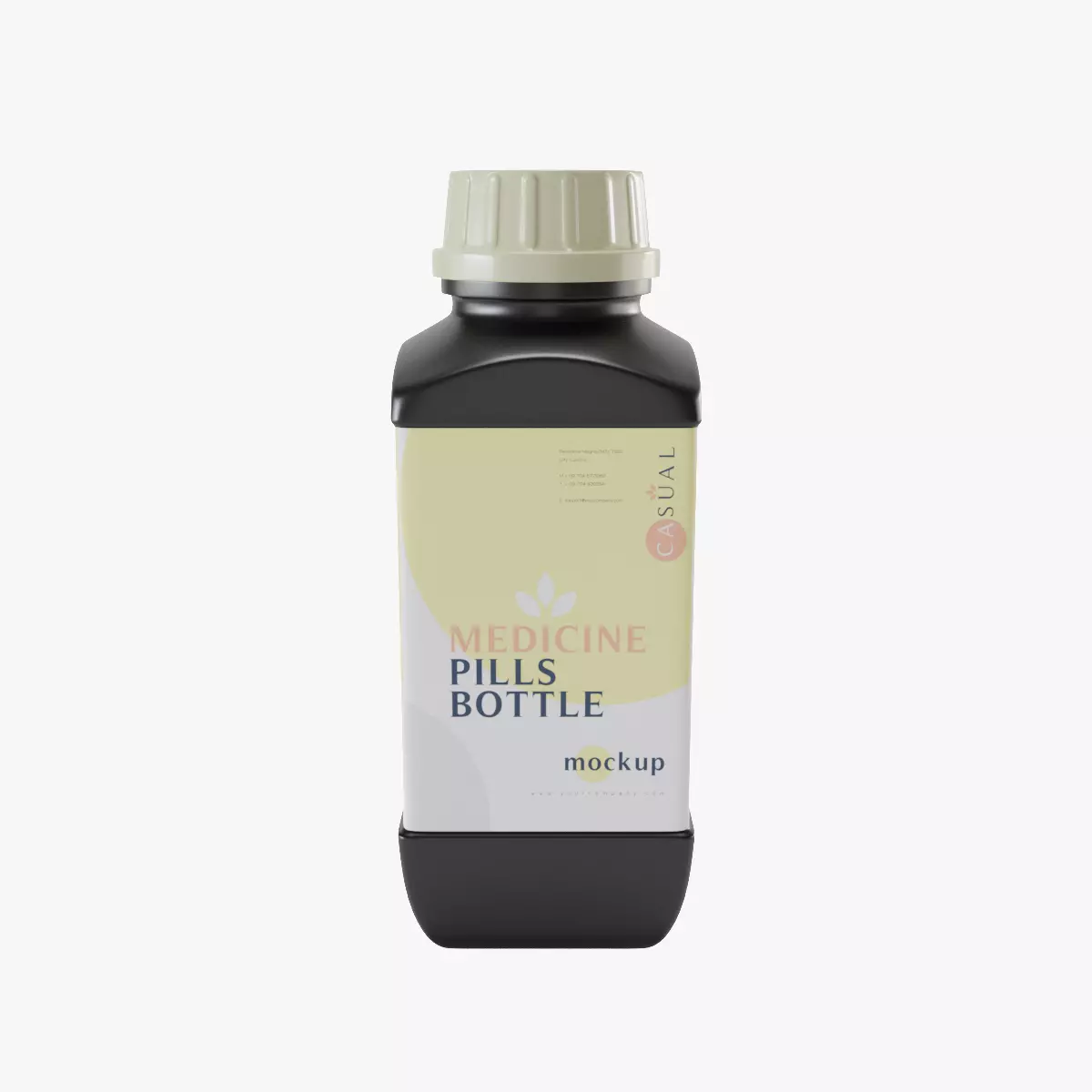 Plastic Pill Bottle 3D model