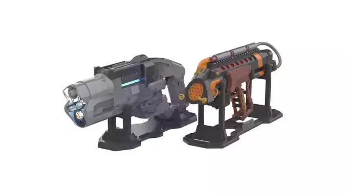 Cold Phaser and Flame Cannon Bundle - Legends Of Tomorrow - STL 3D print model