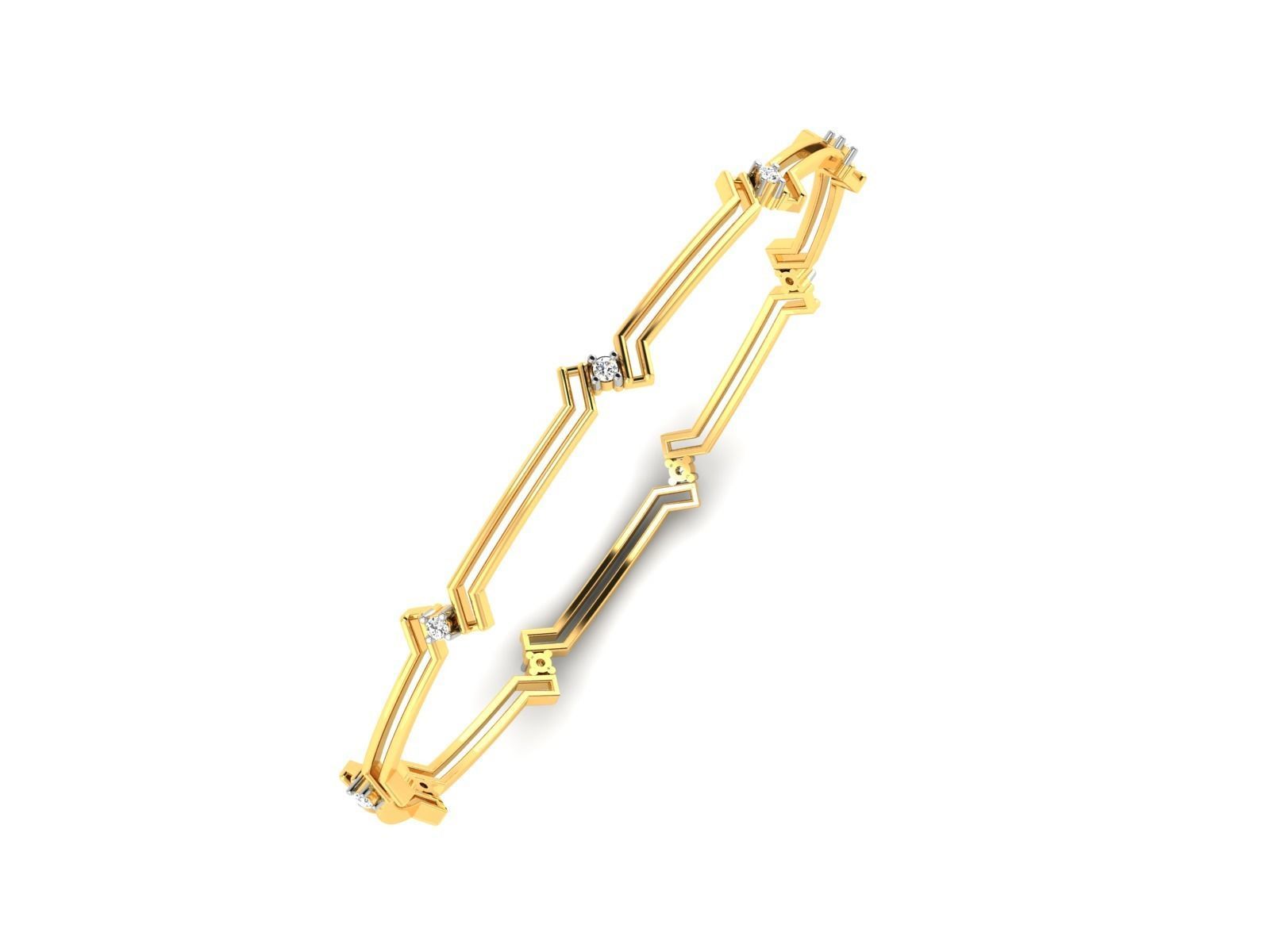 Bangle Bracelet 3dm render detail 3D print model_2