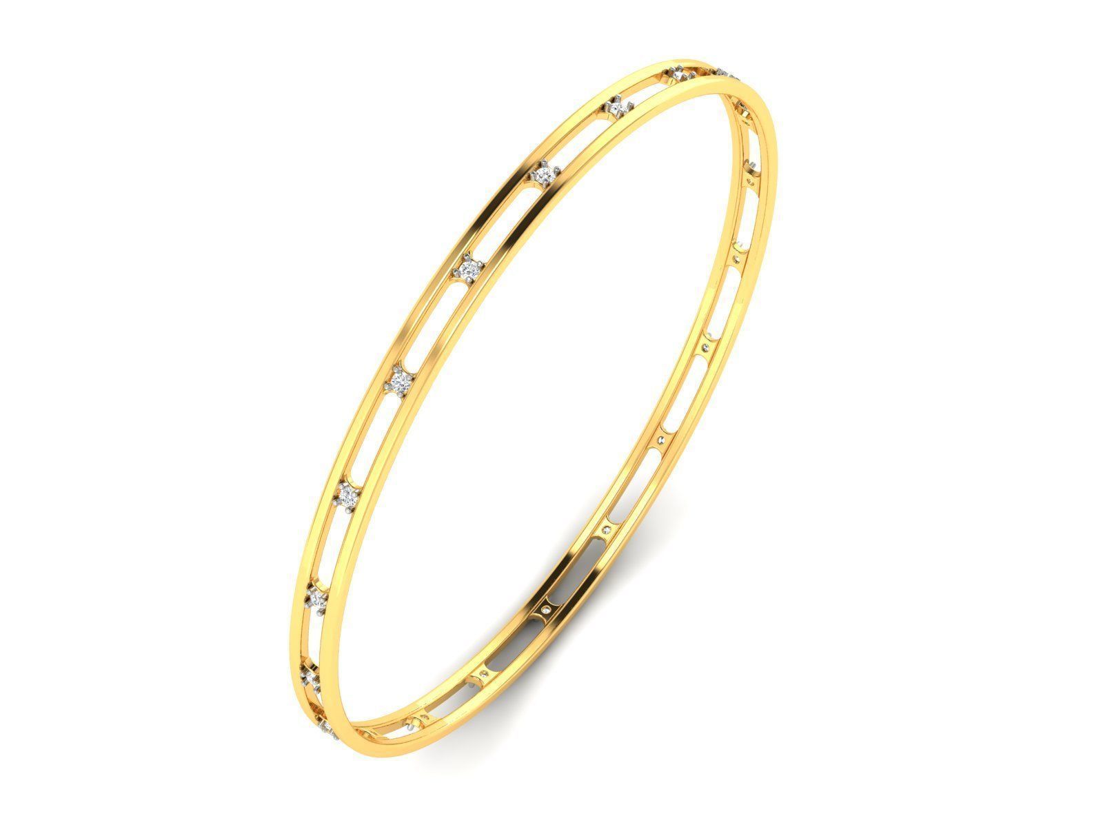 Women Bangle Bracelet 3dm render detail  3D print model_1