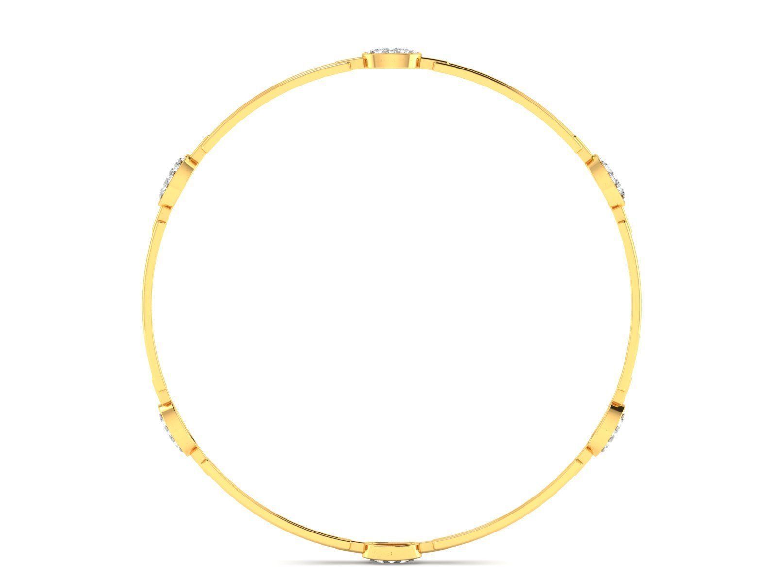 Women Bangle Bracelet 3dm render detail  3D print model_3