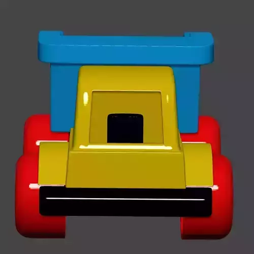 Toy dump truck 3D print model