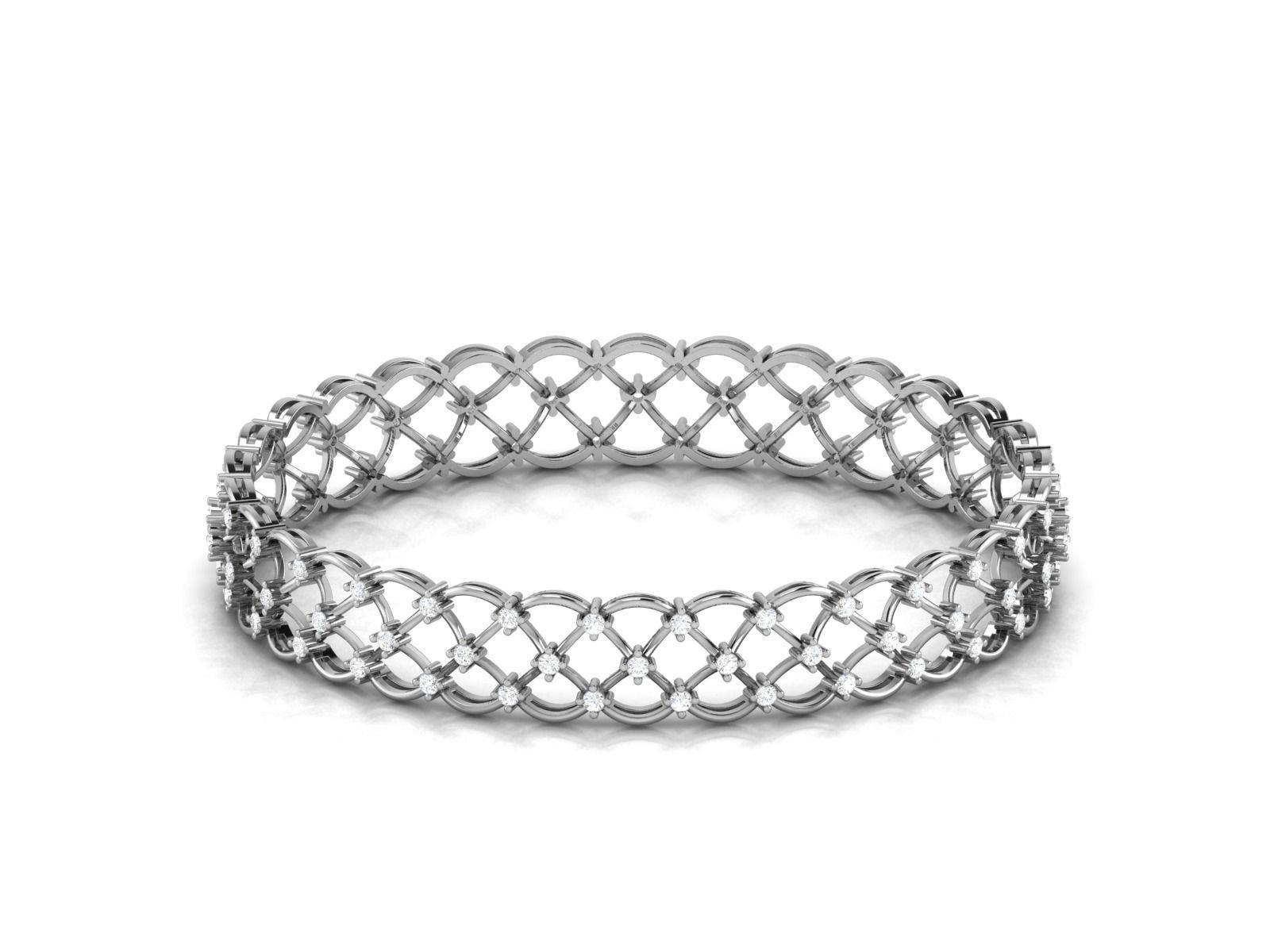 Women Bangle Bracelet 3dm render detail  3D print model_7