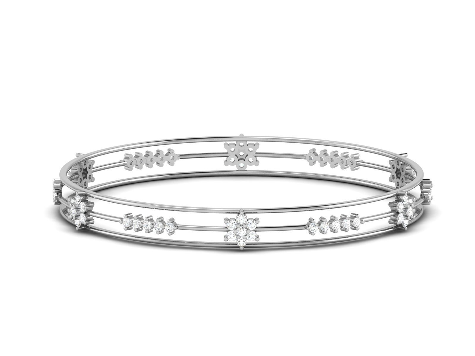 Women Bangle Bracelet 3dm render detail  3D print model_7
