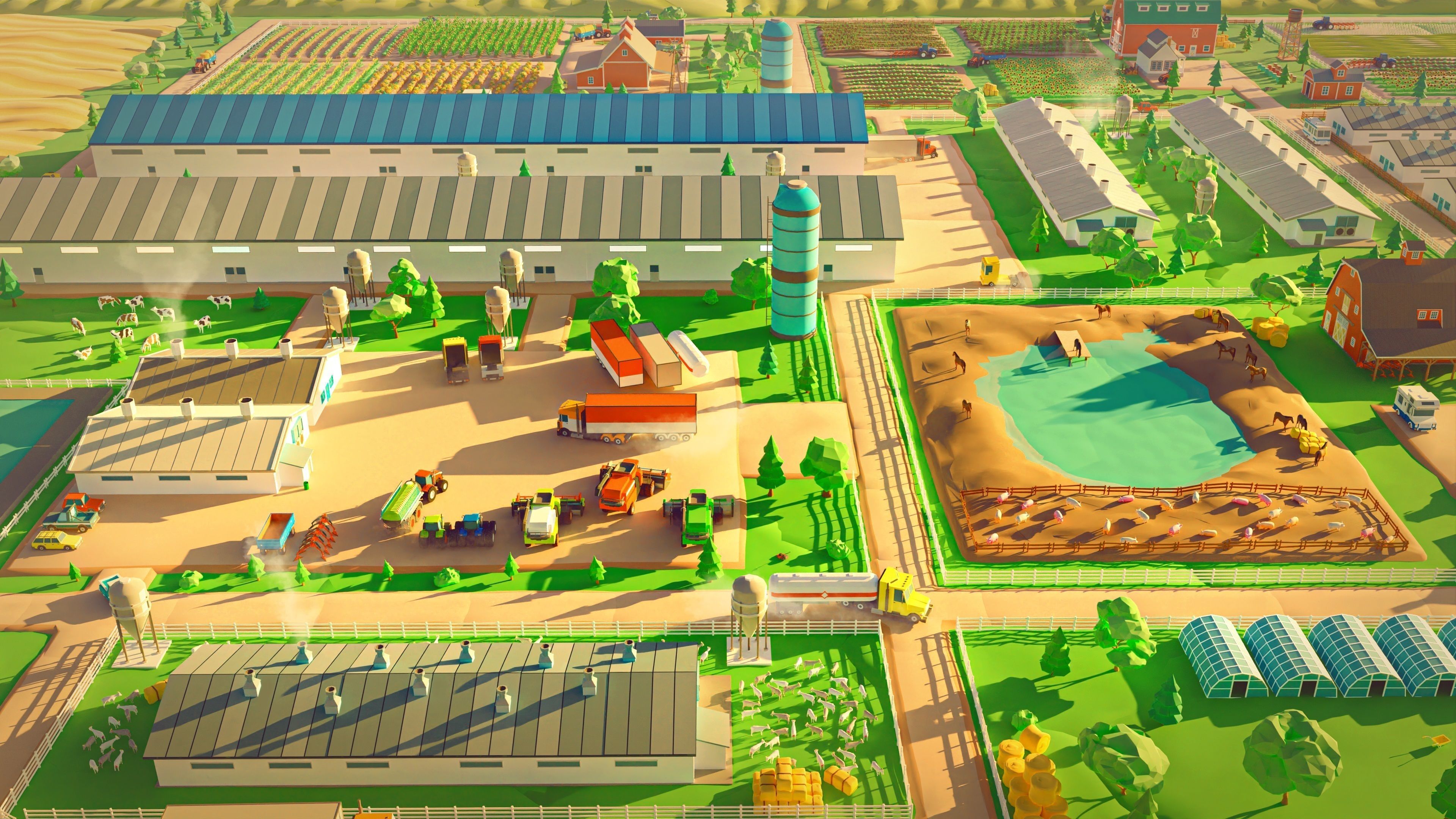 Farm 1 Low-poly 3D model_18