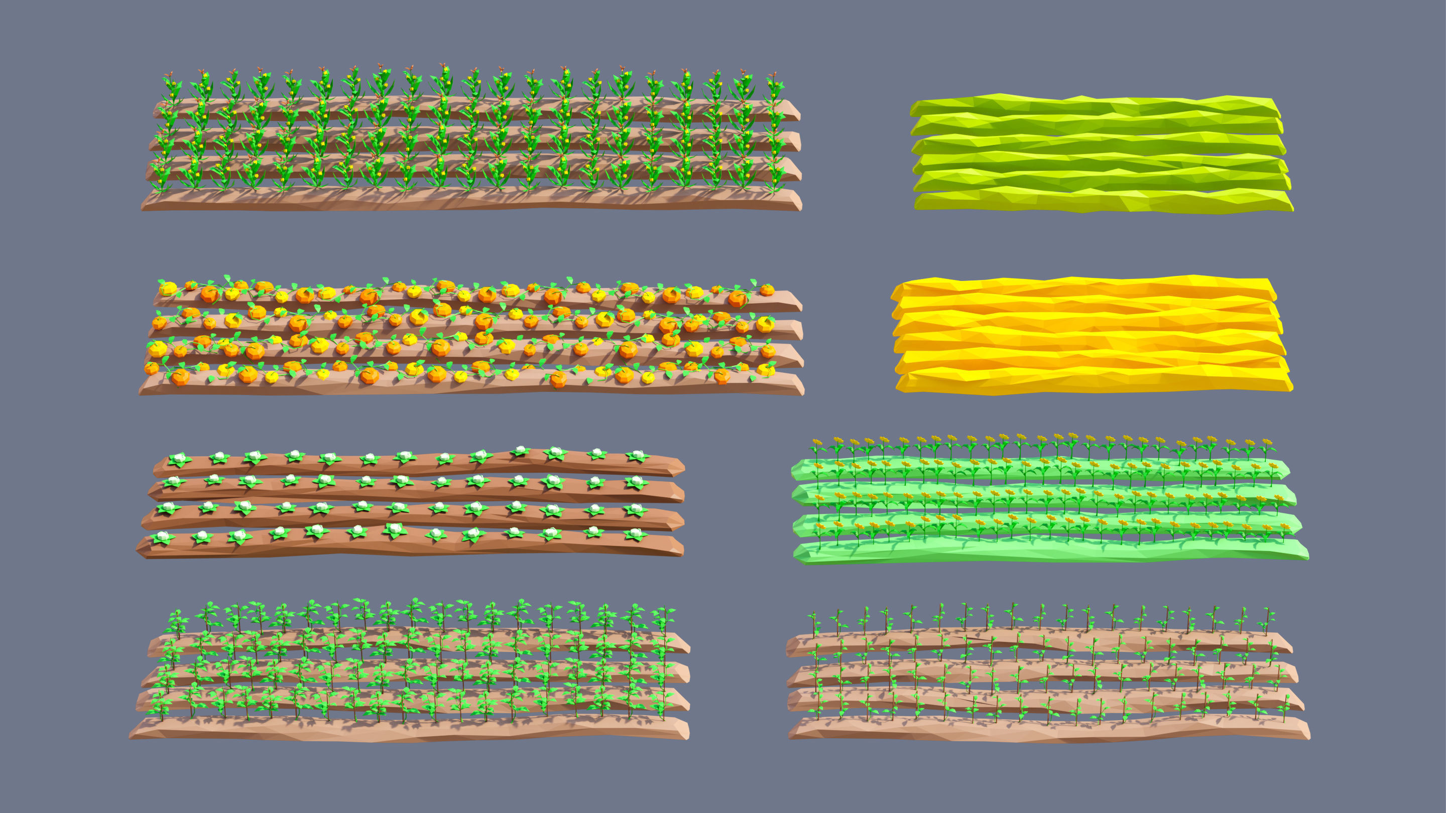 Farm 1 Low-poly 3D model_37