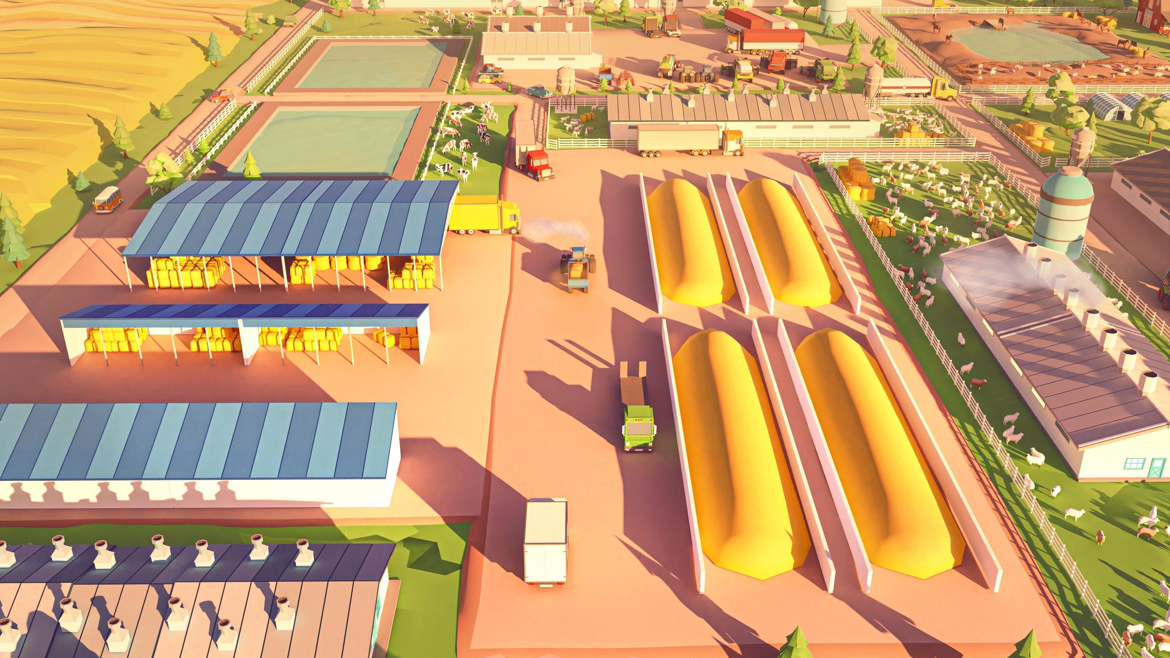 Farm 1 Low-poly 3D model_9