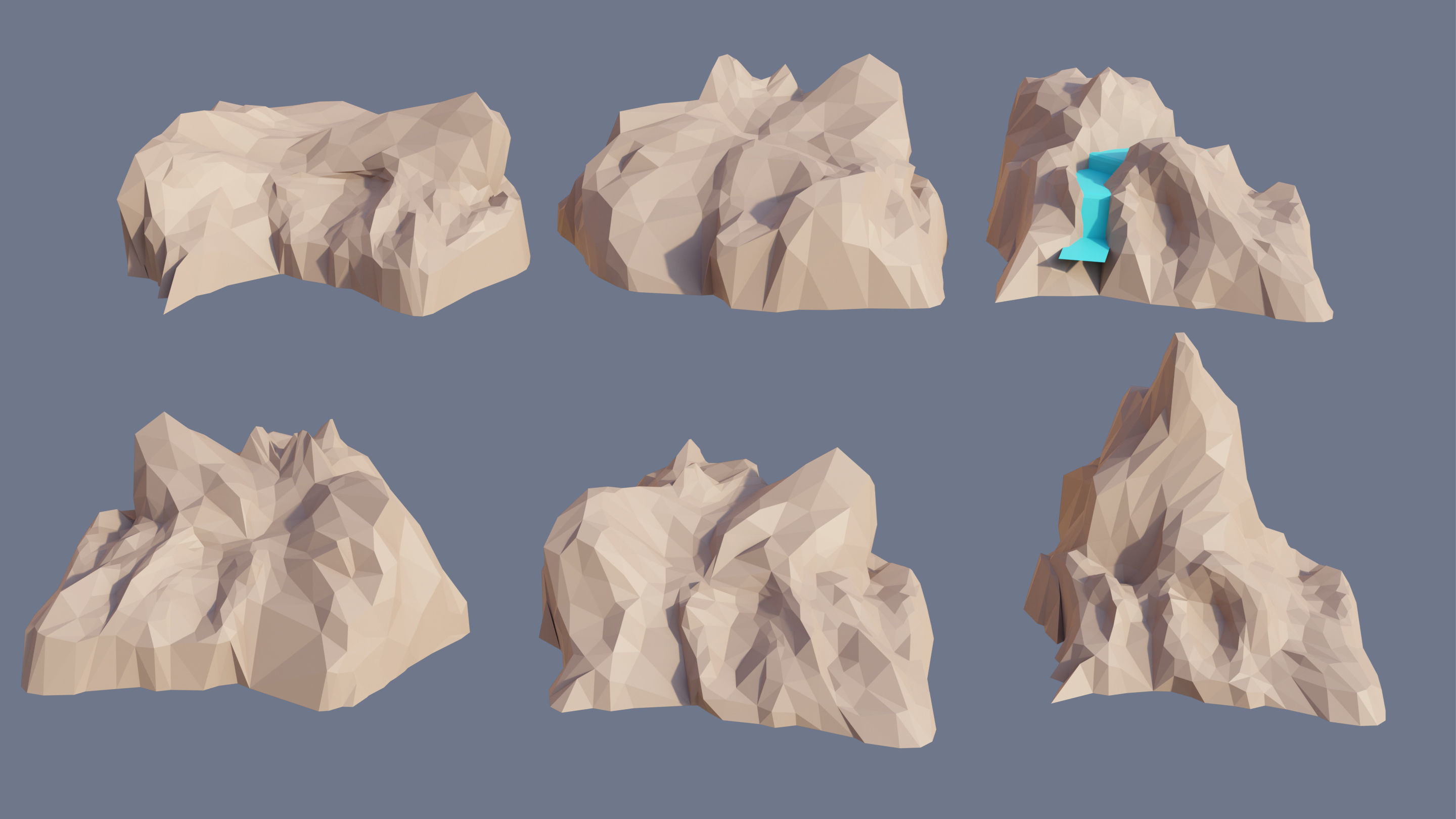 Farm 1 Low-poly 3D model_44