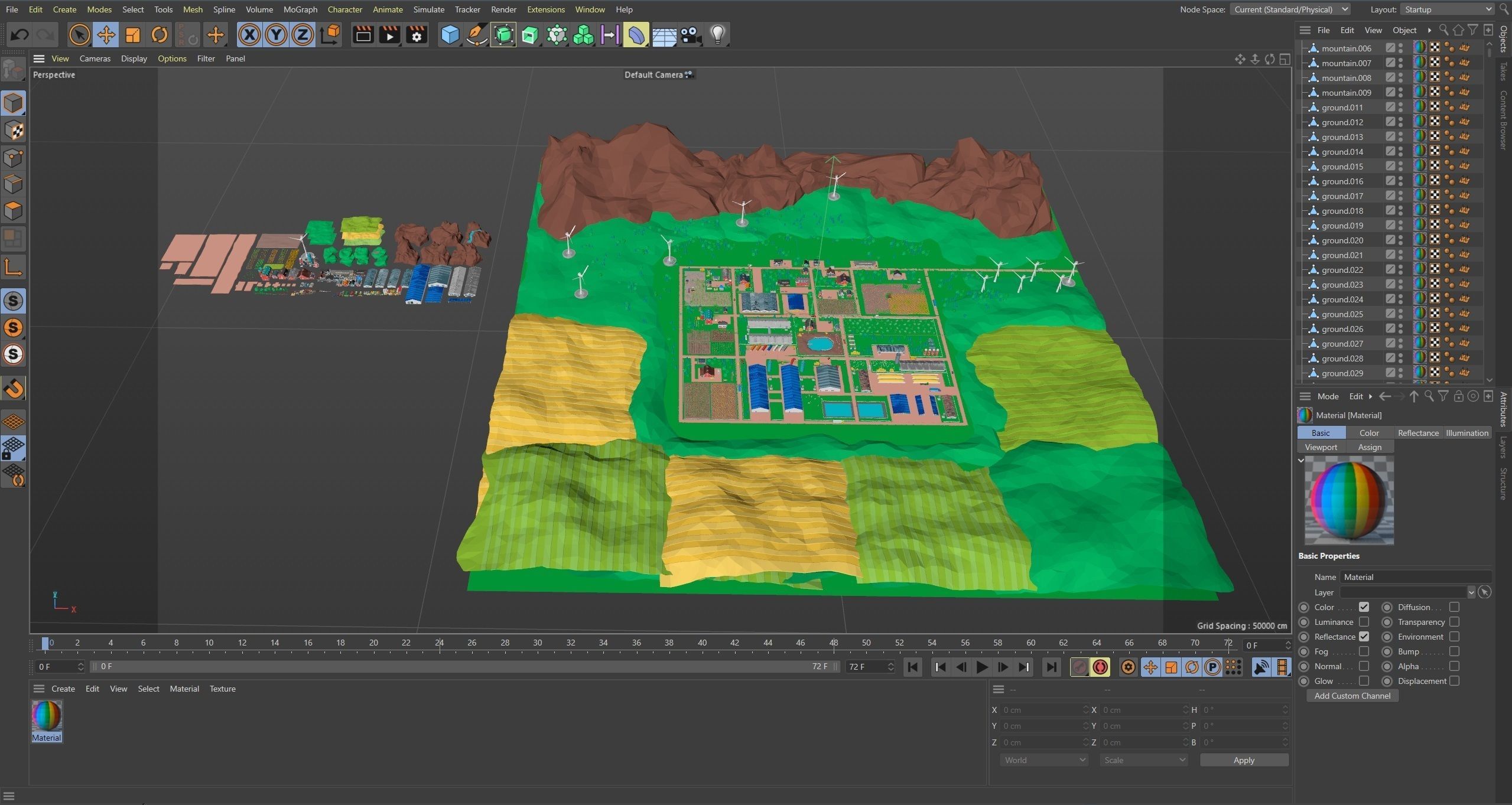Farm 1 Low-poly 3D model_54