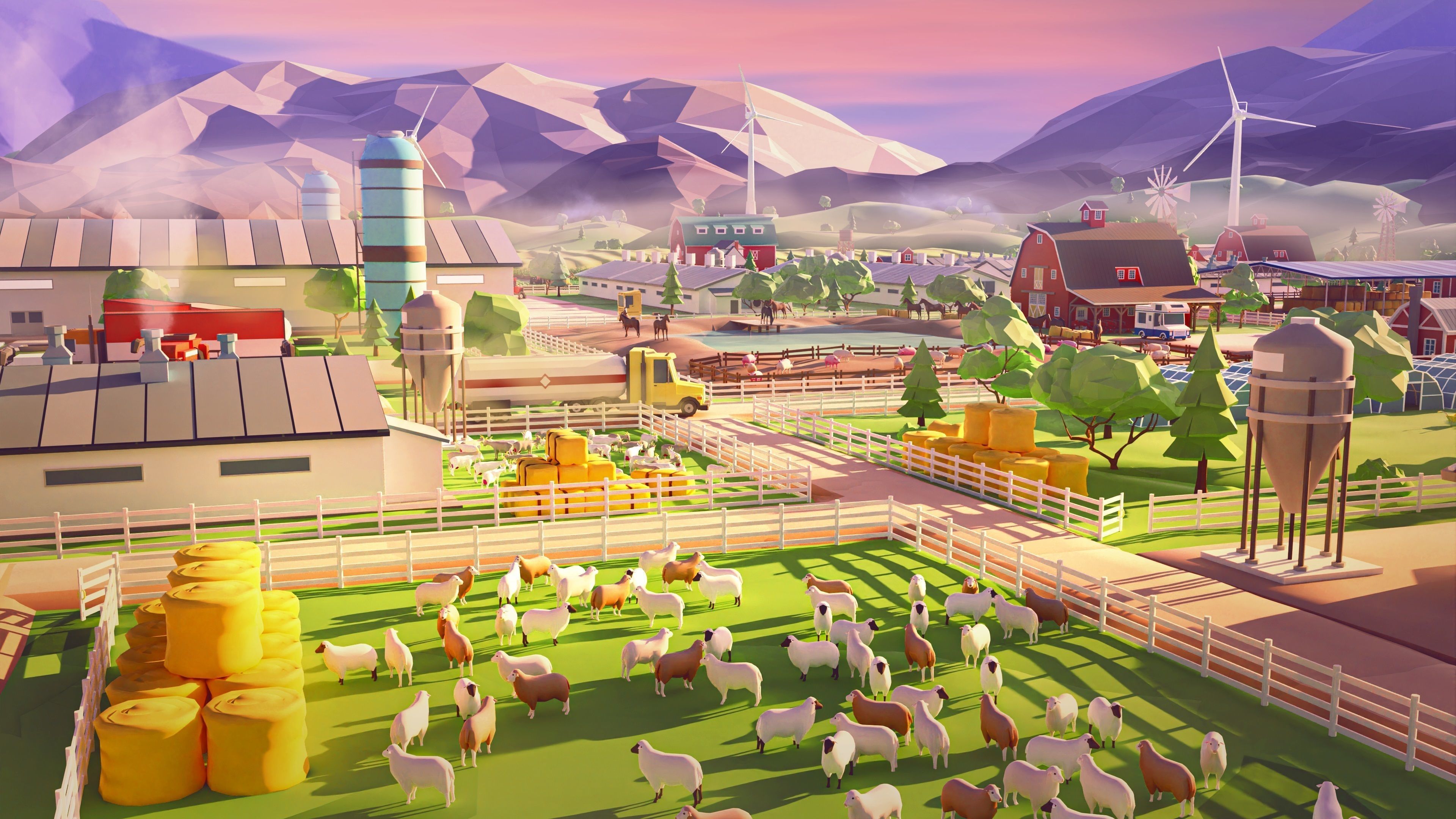 Farm 1 Low-poly 3D model_17