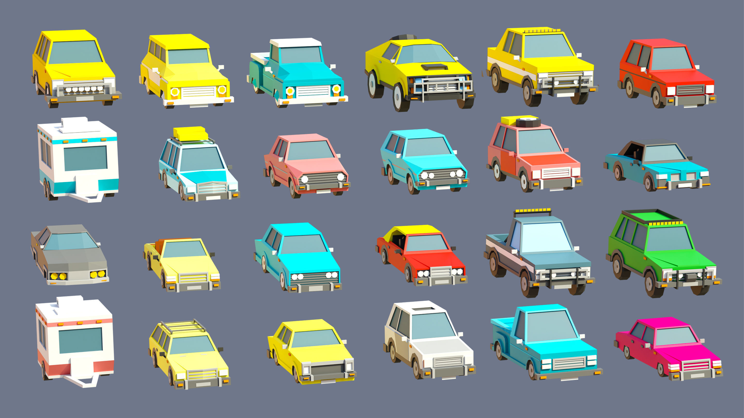 Farm 1 Low-poly 3D model_32