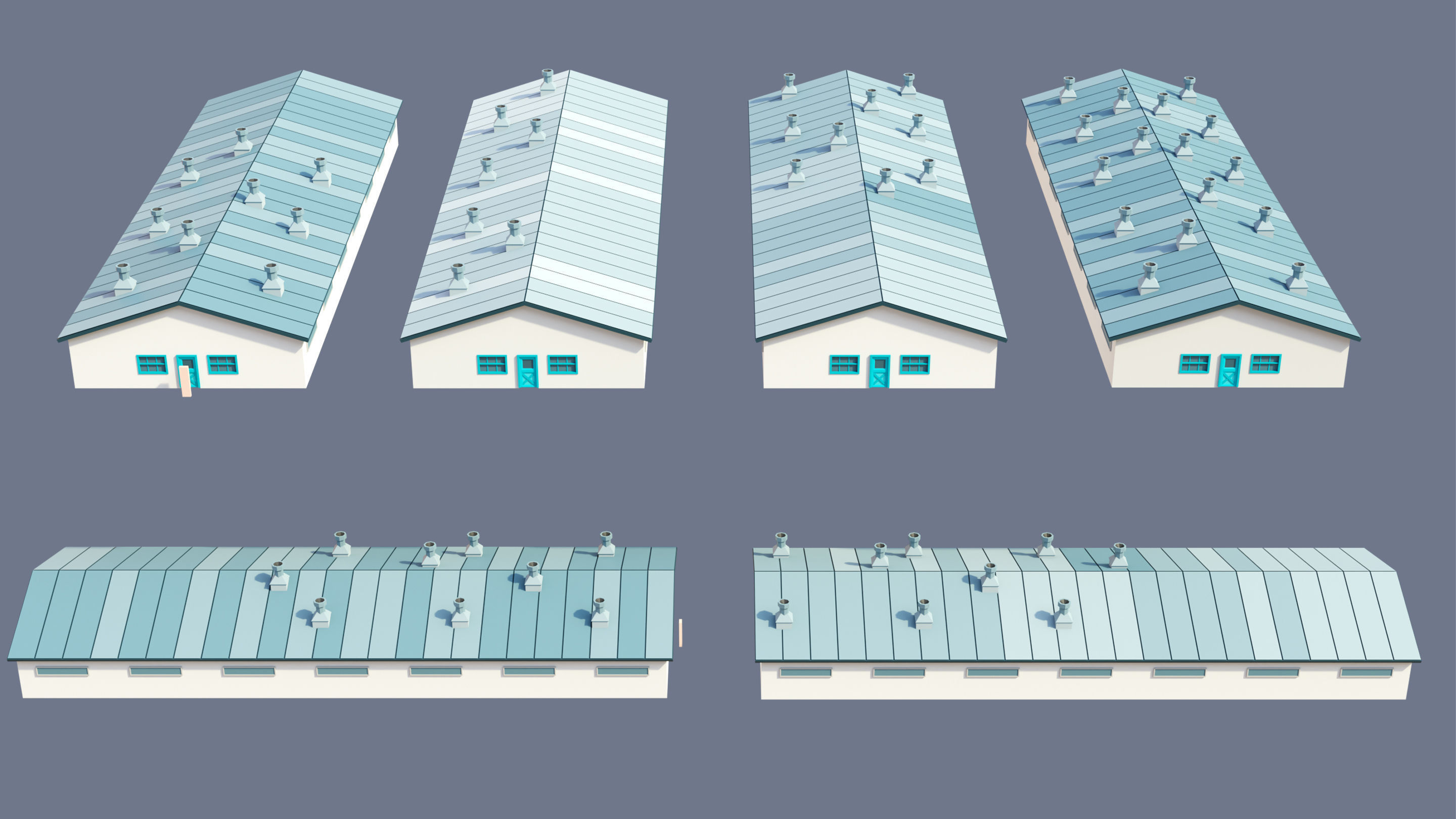 Farm 1 Low-poly 3D model_28