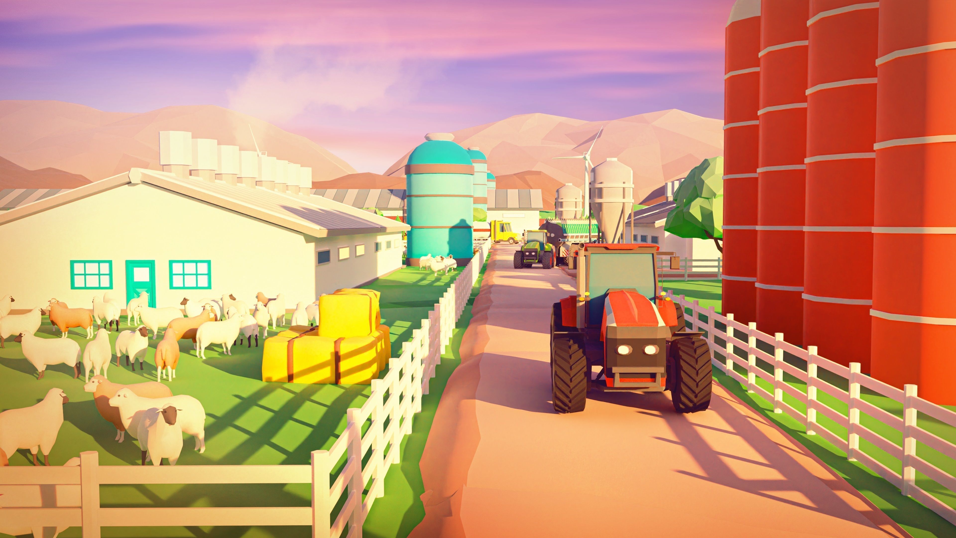 Farm 1 Low-poly 3D model_7