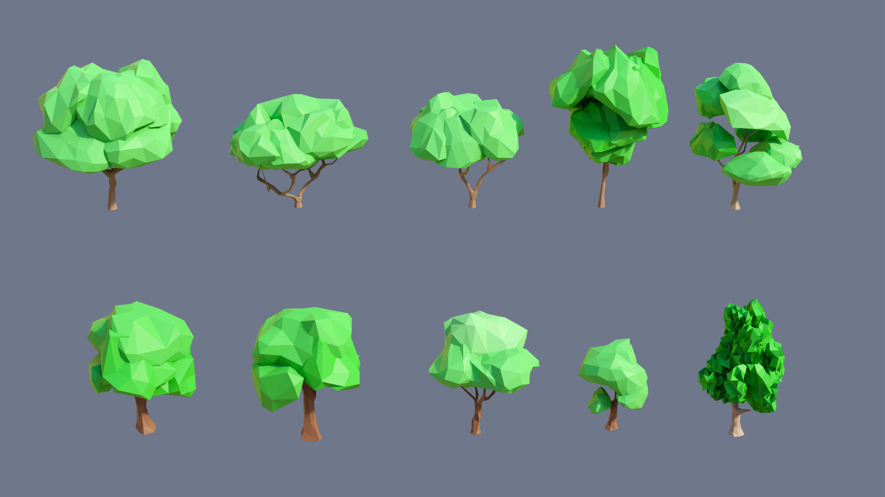 Farm 1 Low-poly 3D model_47