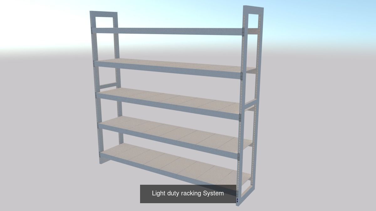 warehouse racking systems 3D Model Collection_3