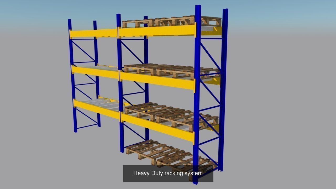 warehouse racking systems 3D Model Collection_5