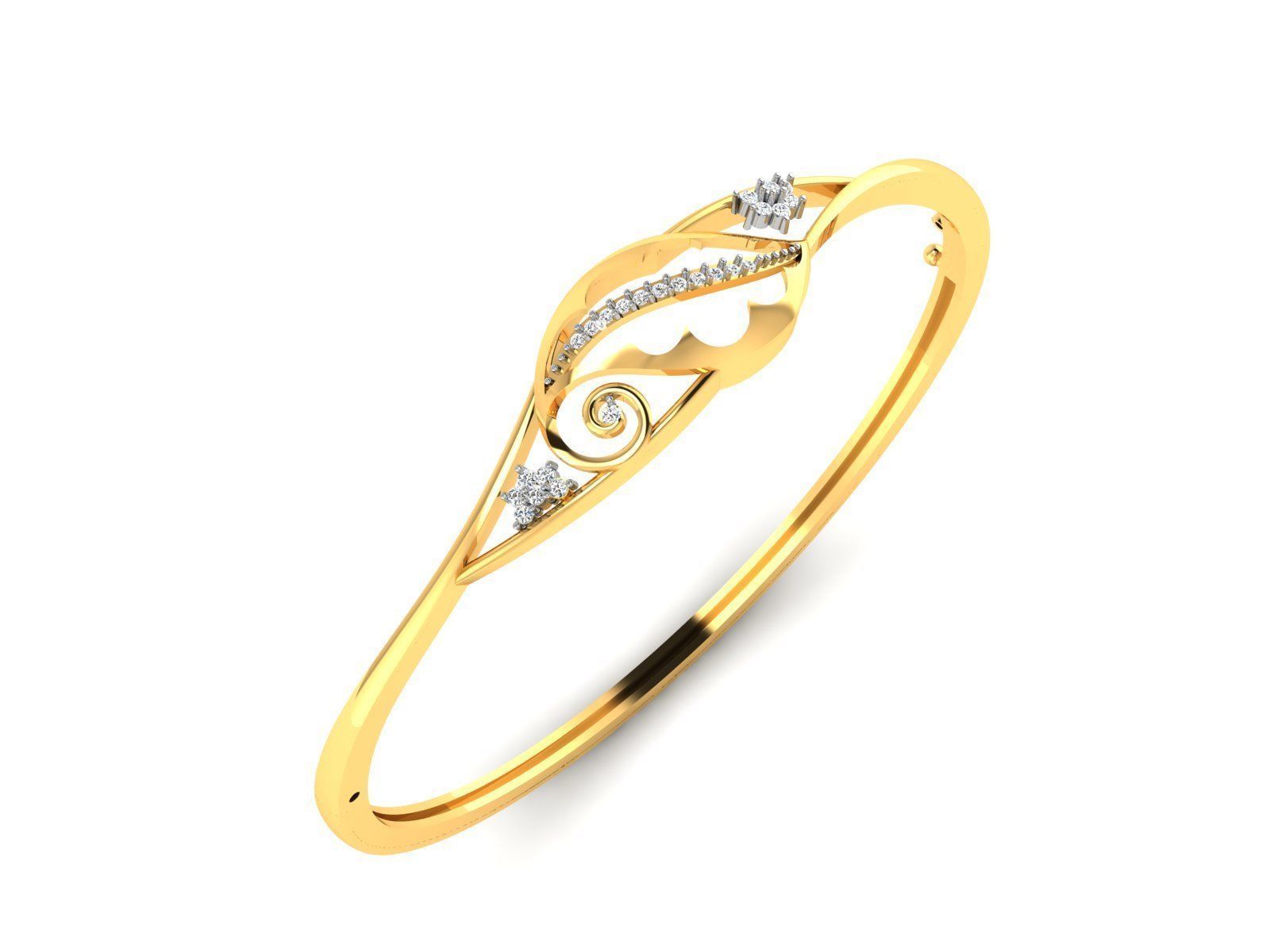 Women Bracelet 3dm STL Render Details 3D print model_1