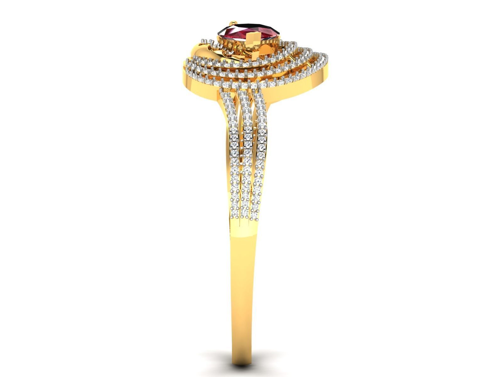 Women Bracelet 3dm STL Render Details 3D print model_6