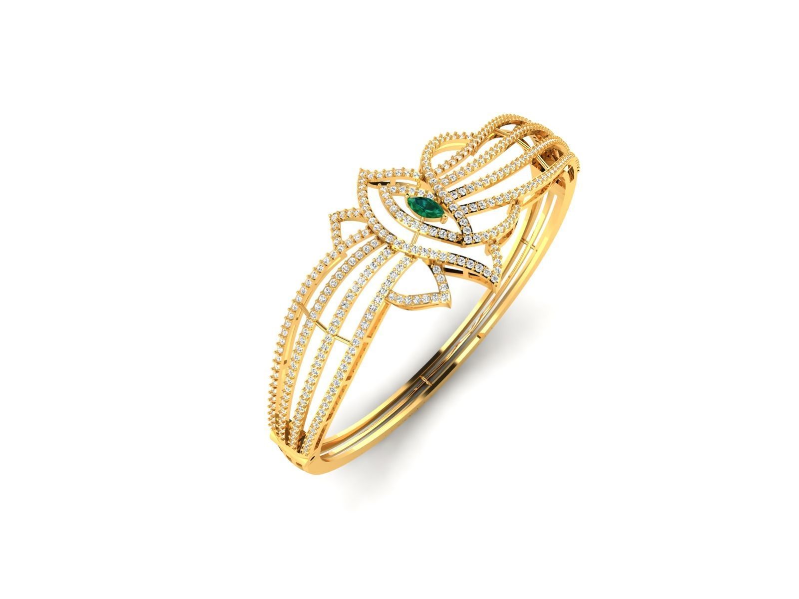 Women Bracelet 3dm STL Render Details 3D print model_2