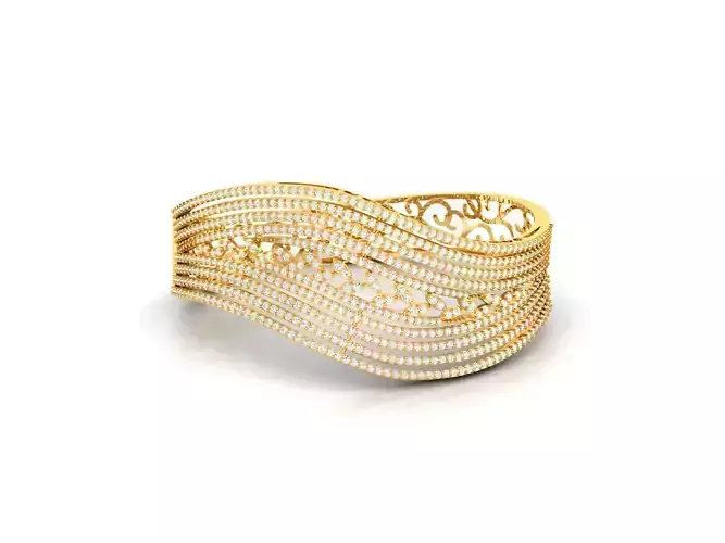 Women Bracelet 3dm STL Render Details 3D print model