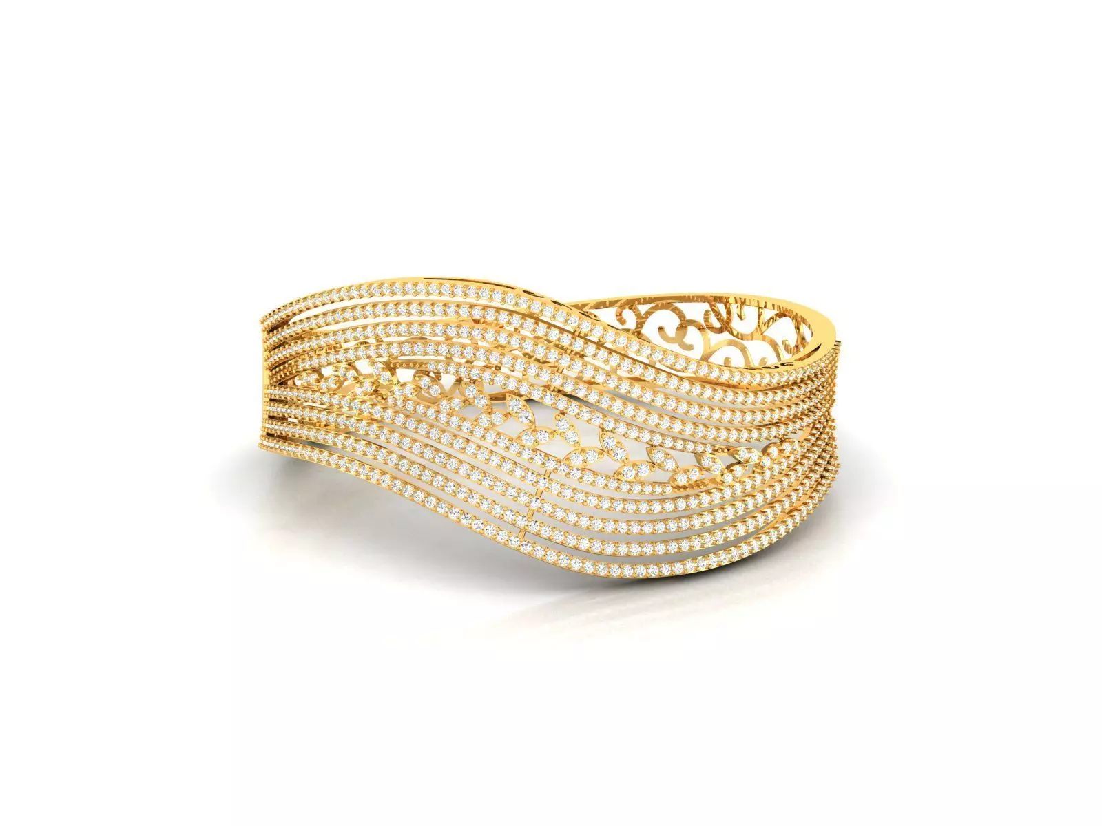 Women Bracelet 3dm STL Render Details 3D print model_0