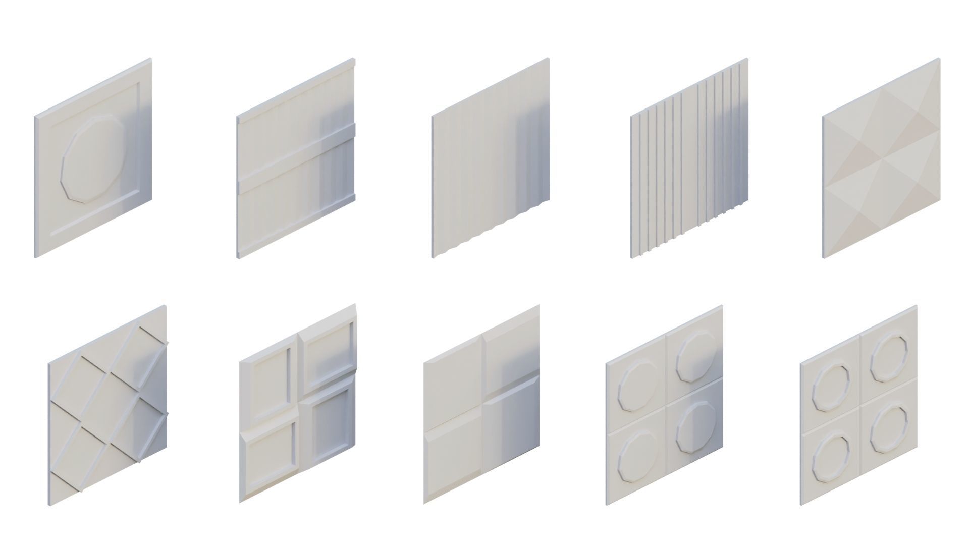 Low Poly Furniture - 1000 models collection interior Vol1-Vol2 Low-poly 3D model_30