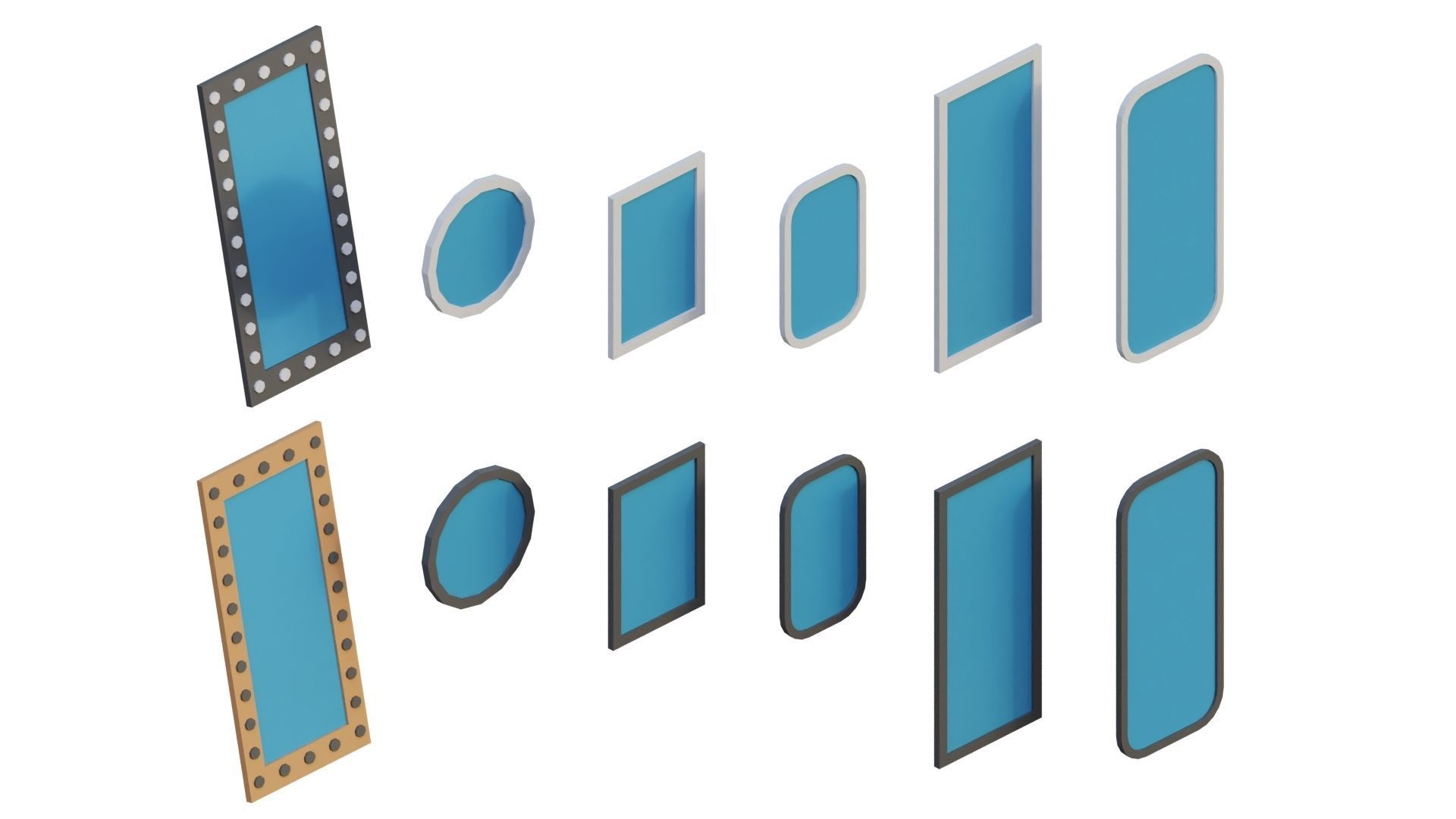 Low Poly Furniture - 1000 models collection interior Vol1-Vol2 Low-poly 3D model_26