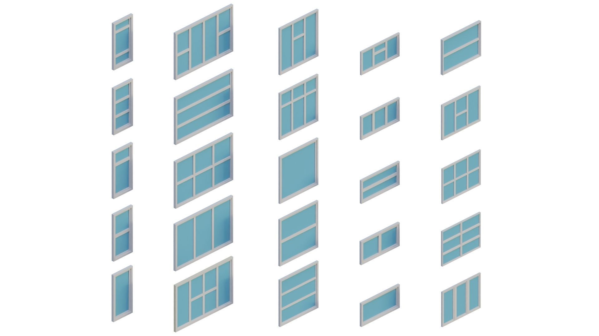 Low Poly Furniture - 1000 models collection interior Vol1-Vol2 Low-poly 3D model_37