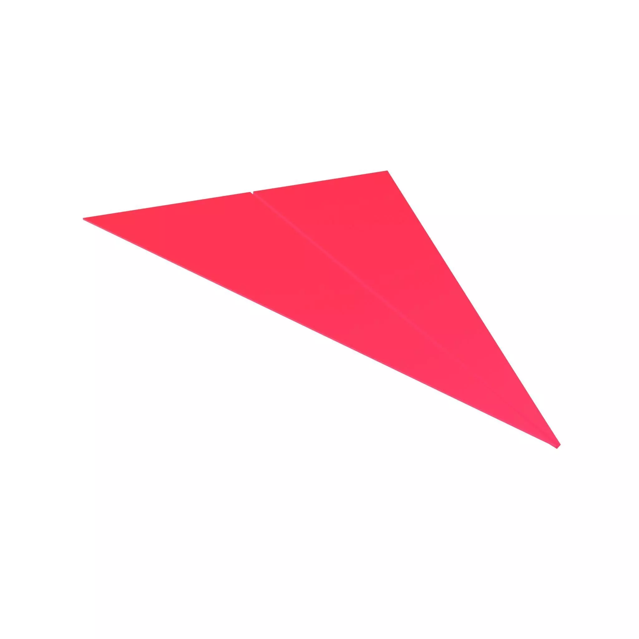 Paper Plane v5 002 Low-poly 3D model_0