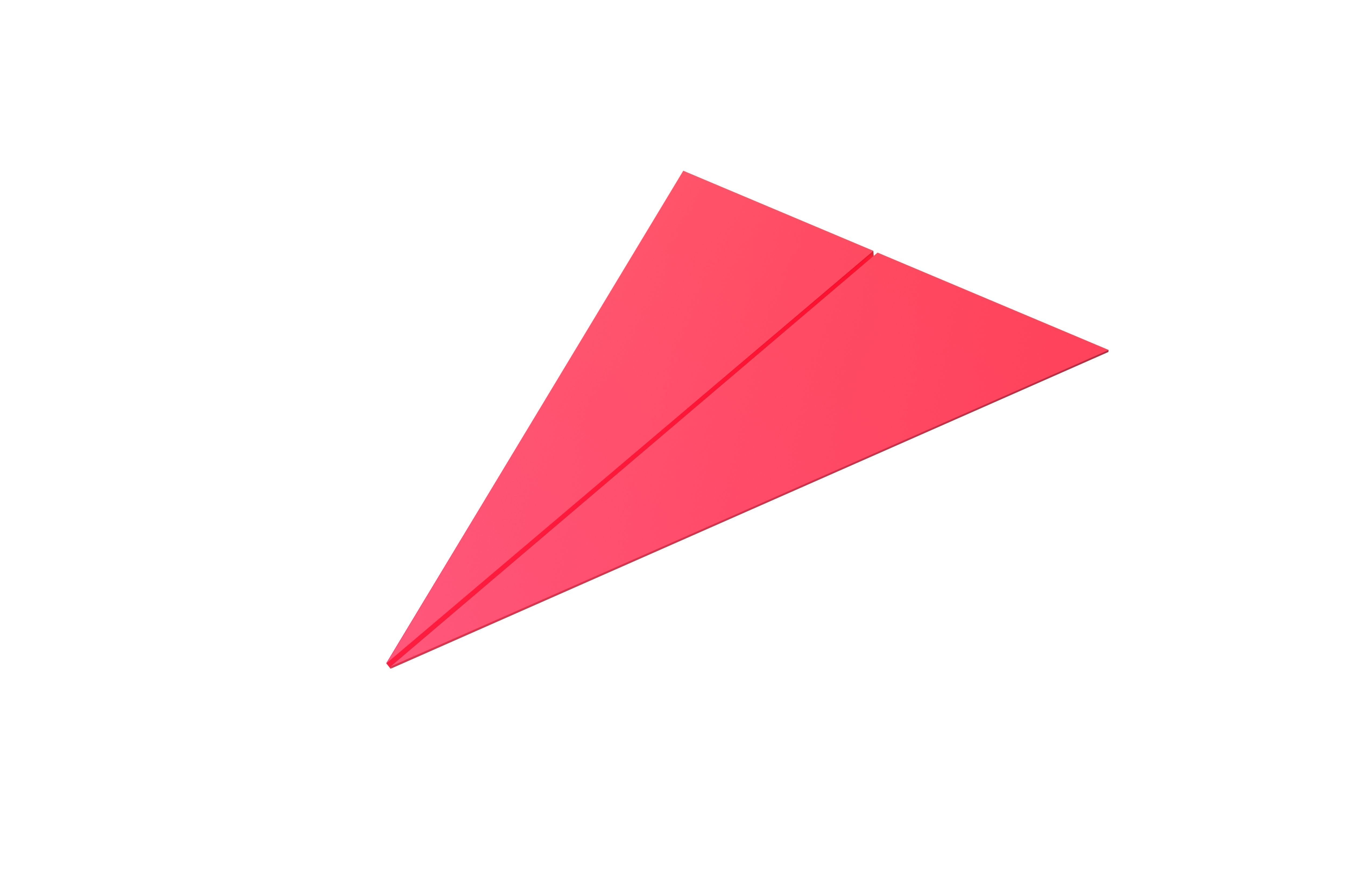 Paper Plane v5 002 Low-poly 3D model_2