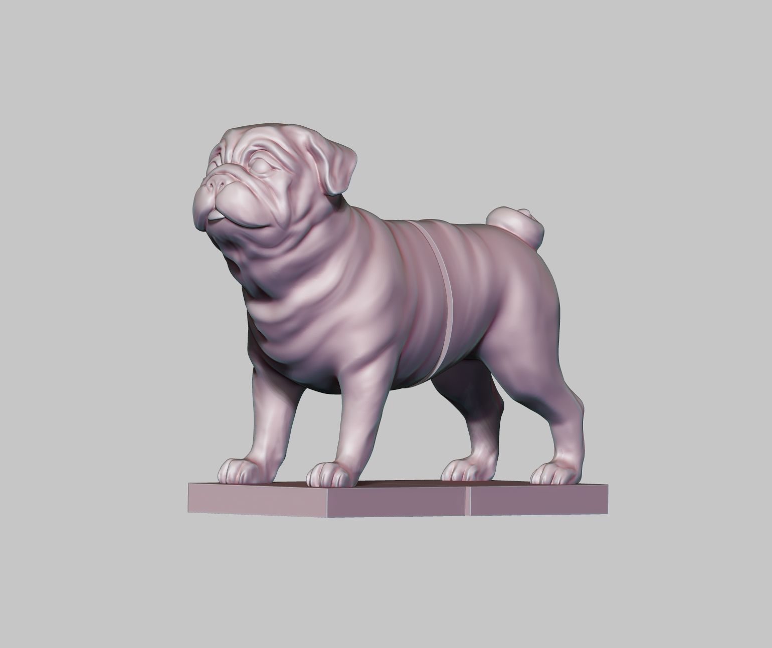 PUG Book-holder 3D print model_4