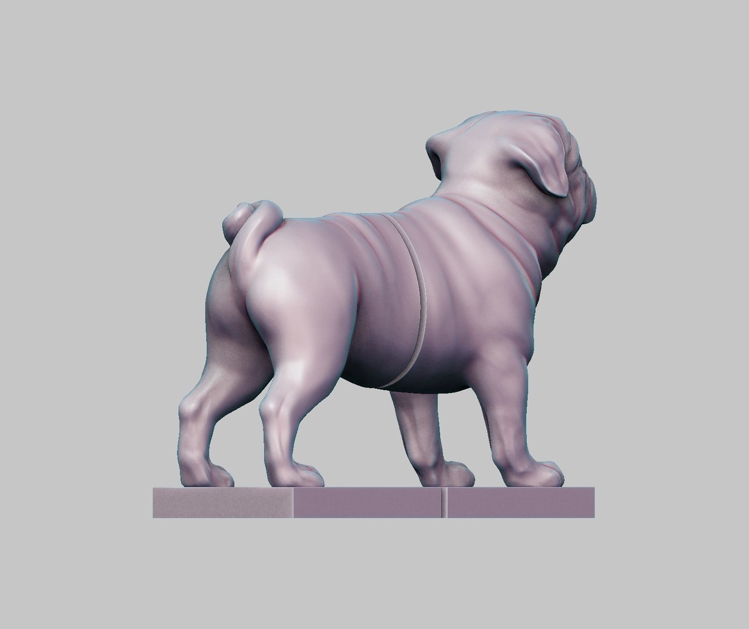 PUG Book-holder 3D print model_6