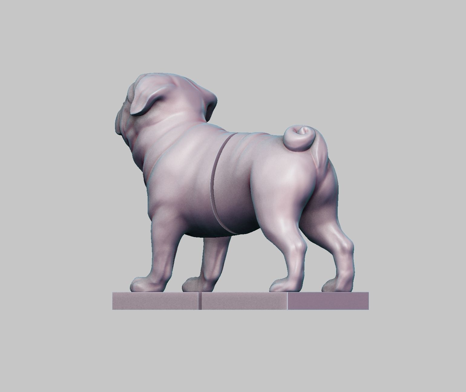 PUG Book-holder 3D print model_7