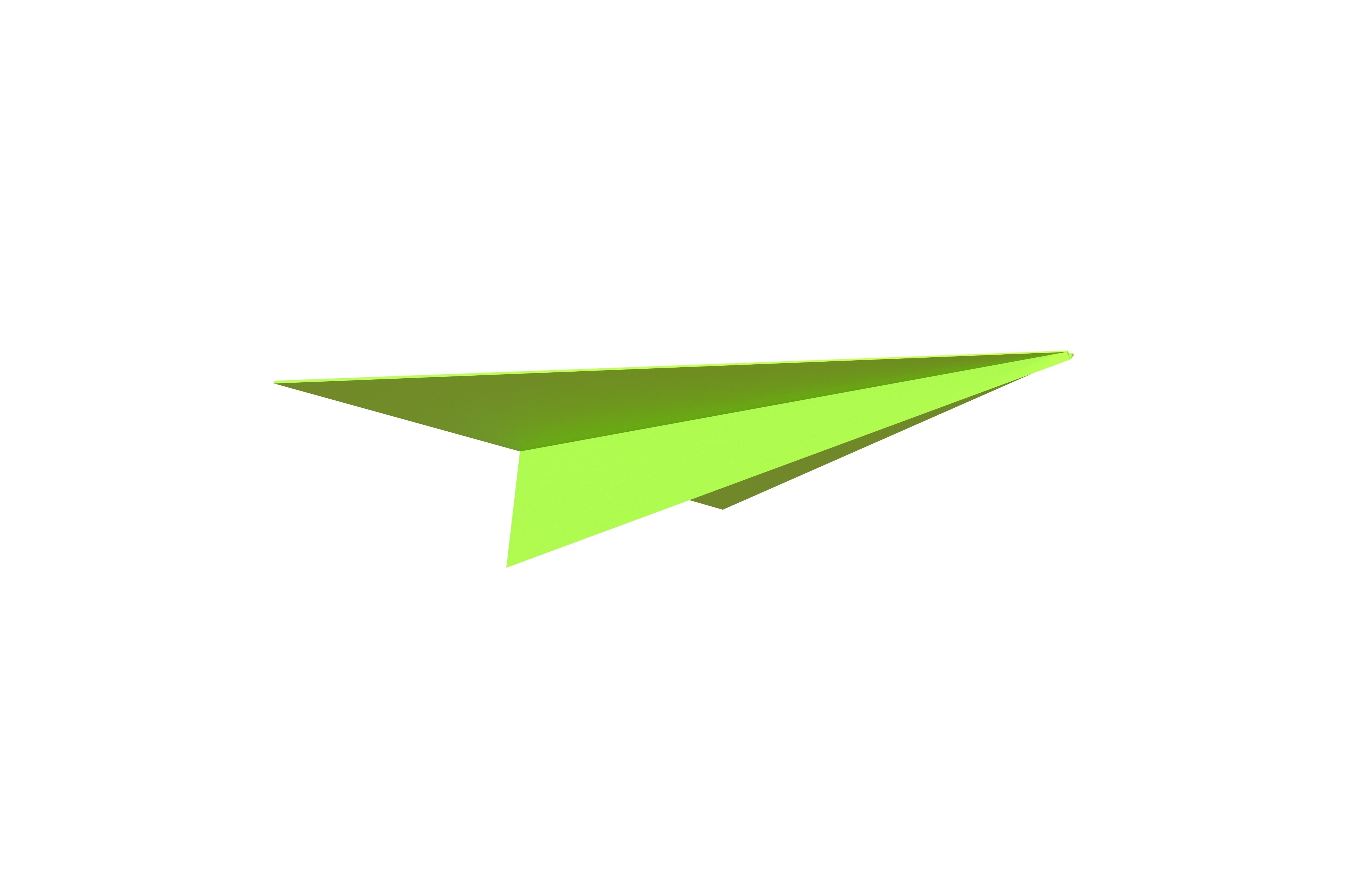 Paper Plane v5 003 Low-poly 3D model_3