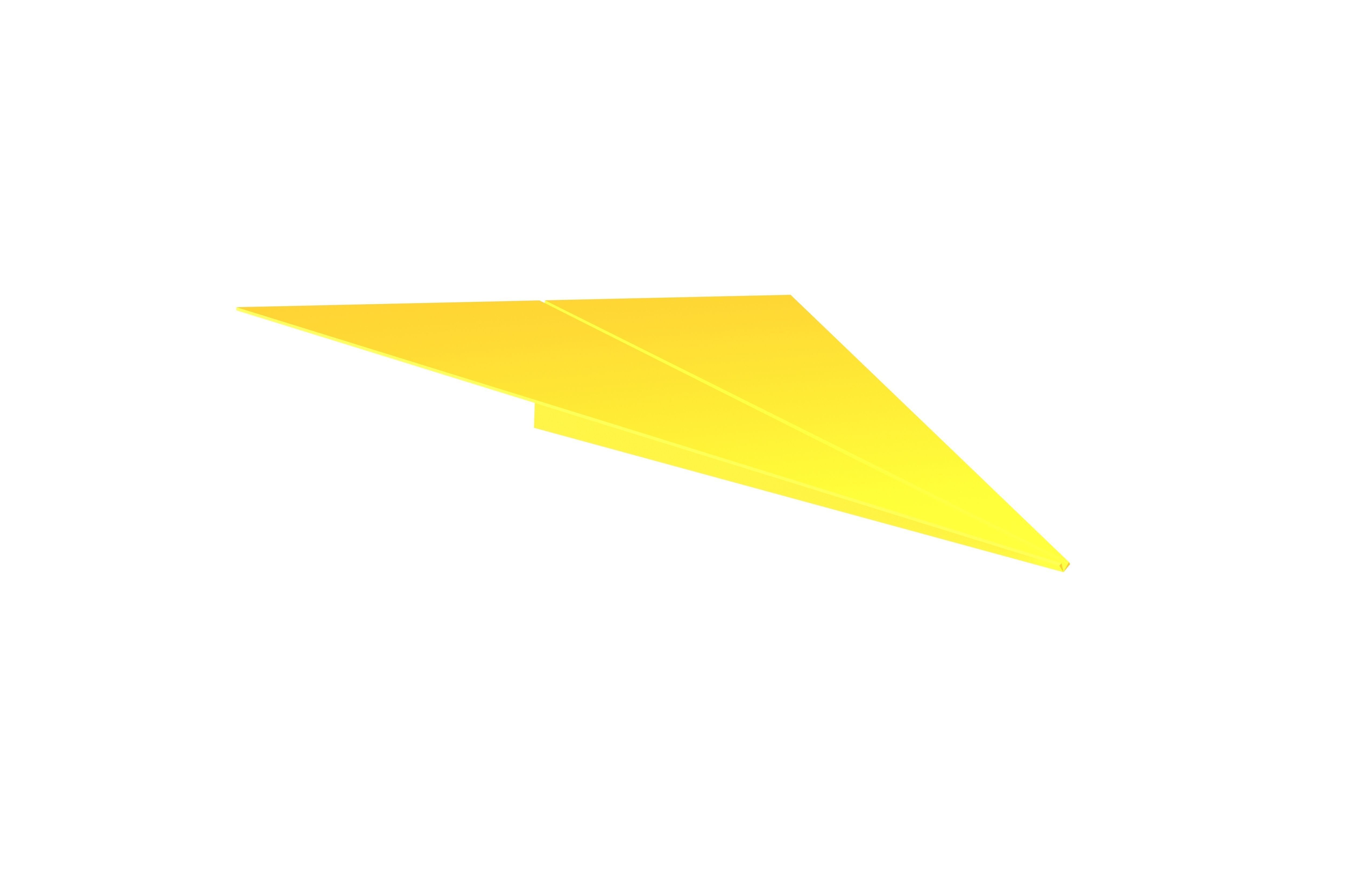 Paper Plane v5 005 Low-poly 3D model_1