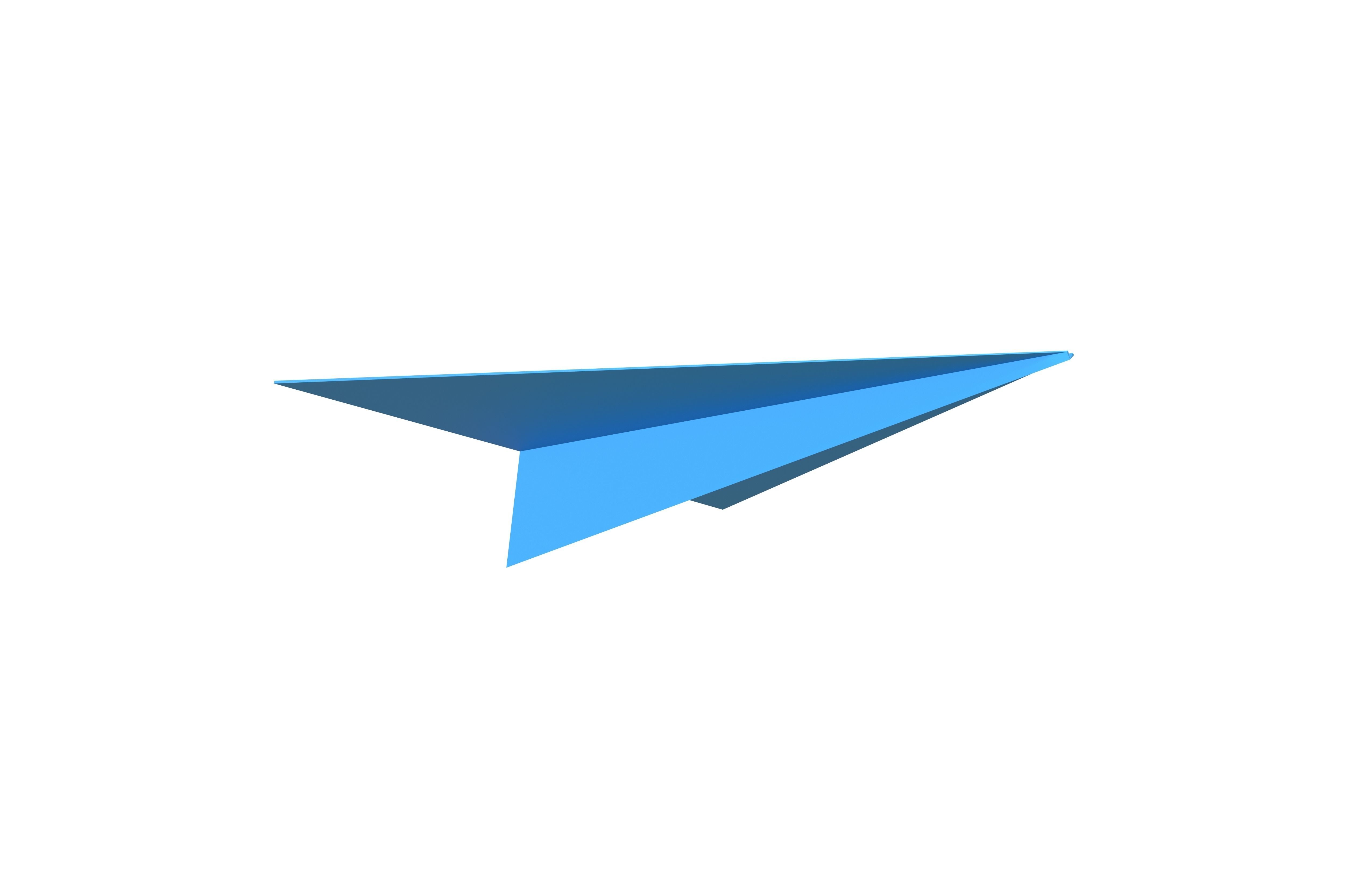 Paper Plane v5 007 Low-poly 3D model_2
