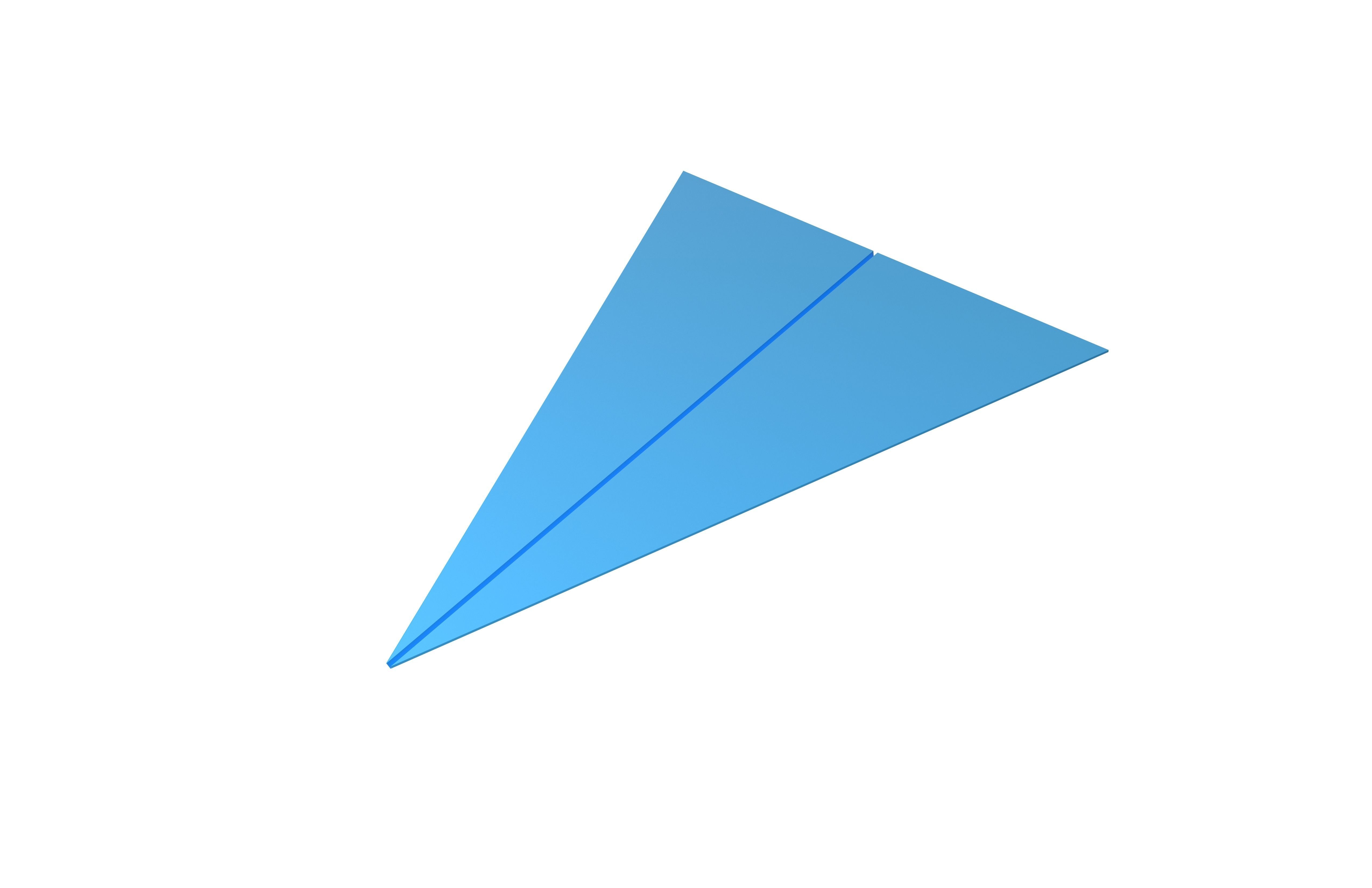 Paper Plane v5 007 Low-poly 3D model_1