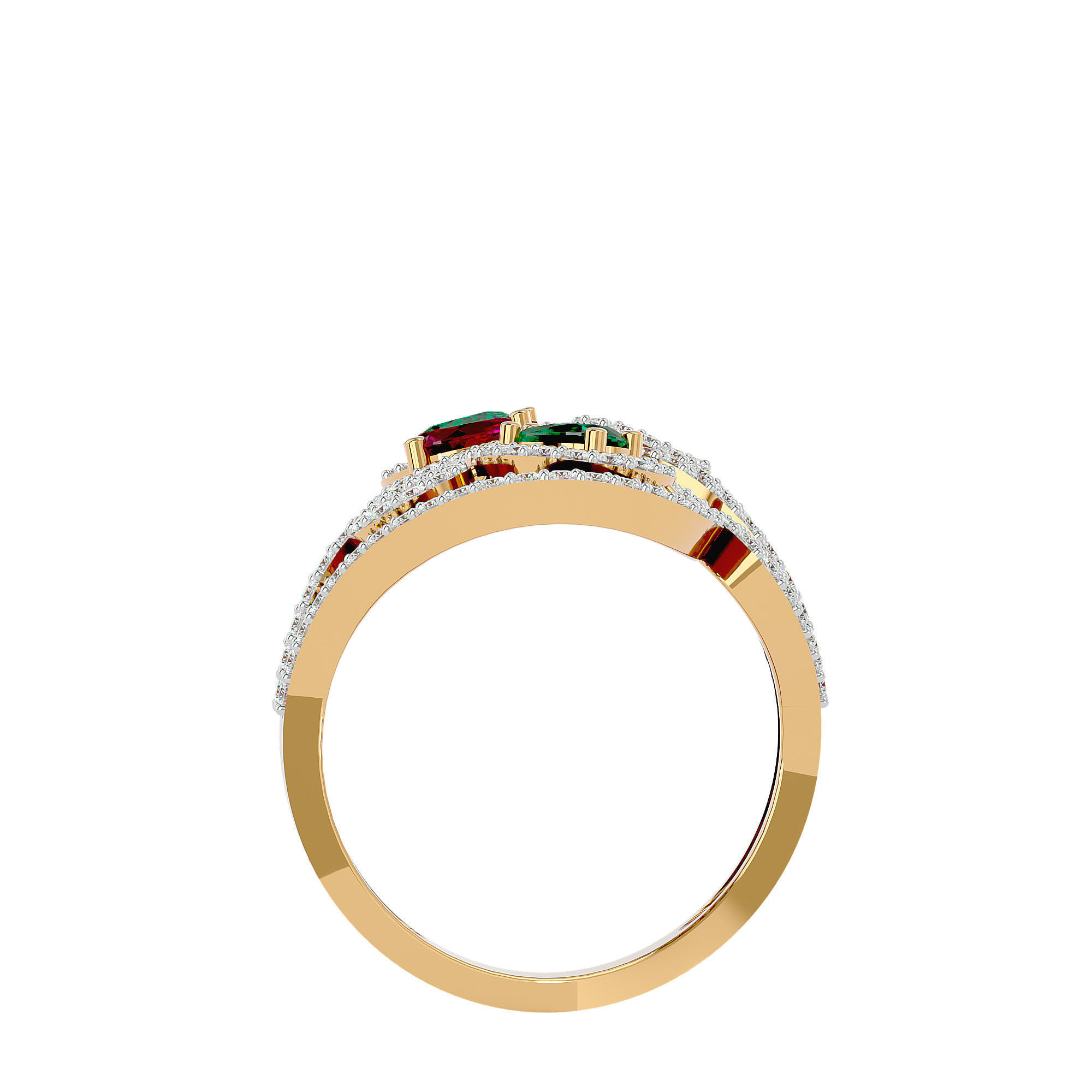 Cocktail ring 3D print model_4