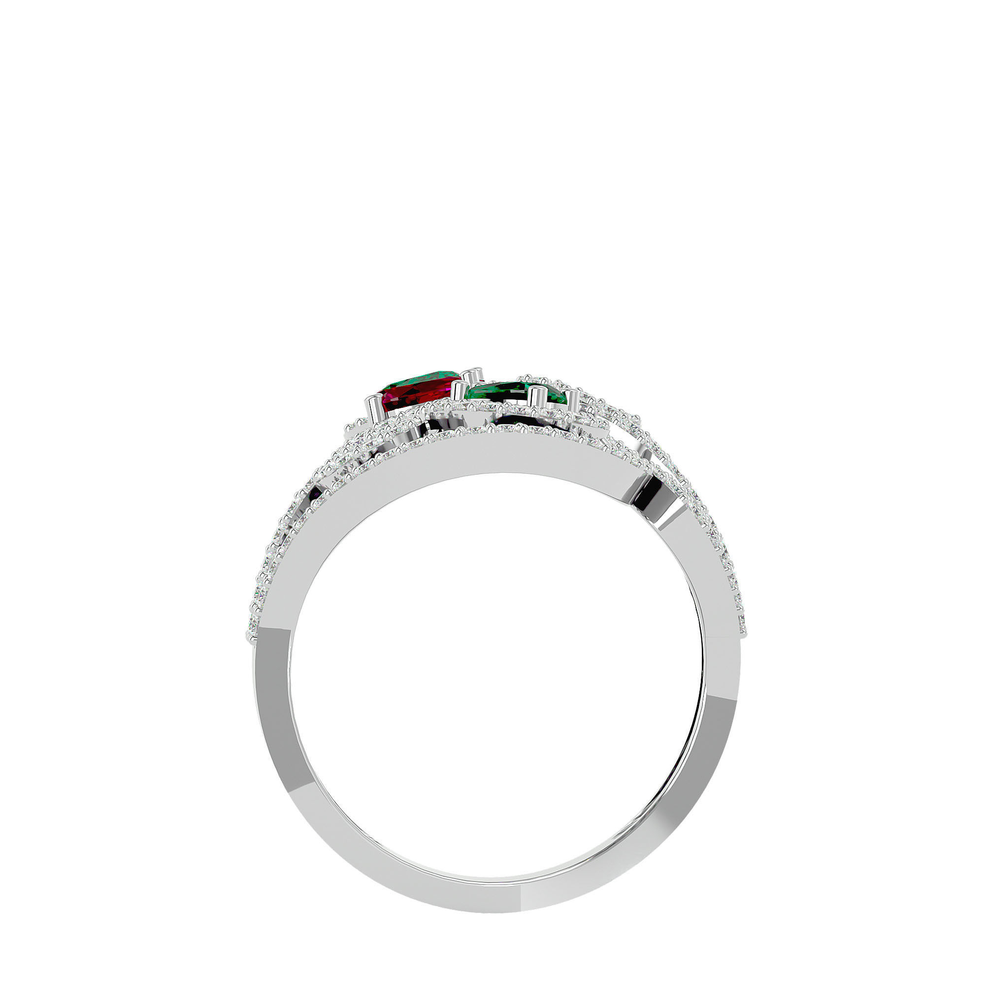 Cocktail ring 3D print model_3