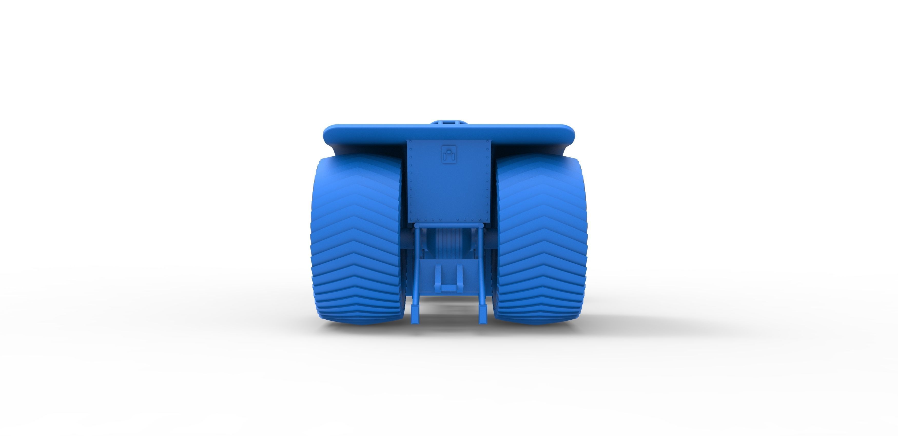 Pulling tractor with radial engine Scale 1 to 25 3D print model_26