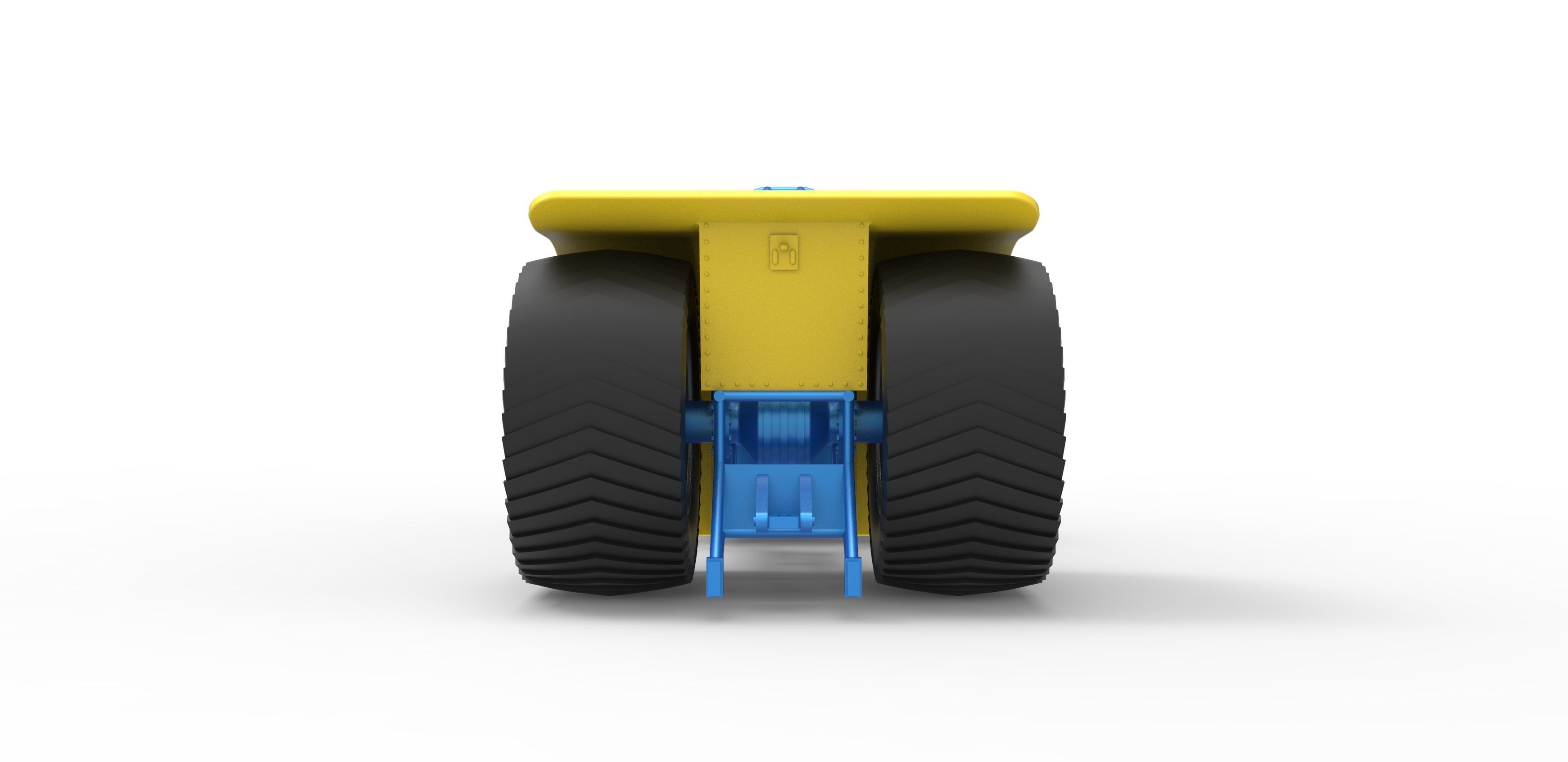 Pulling tractor with radial engine Scale 1 to 25 3D print model_13