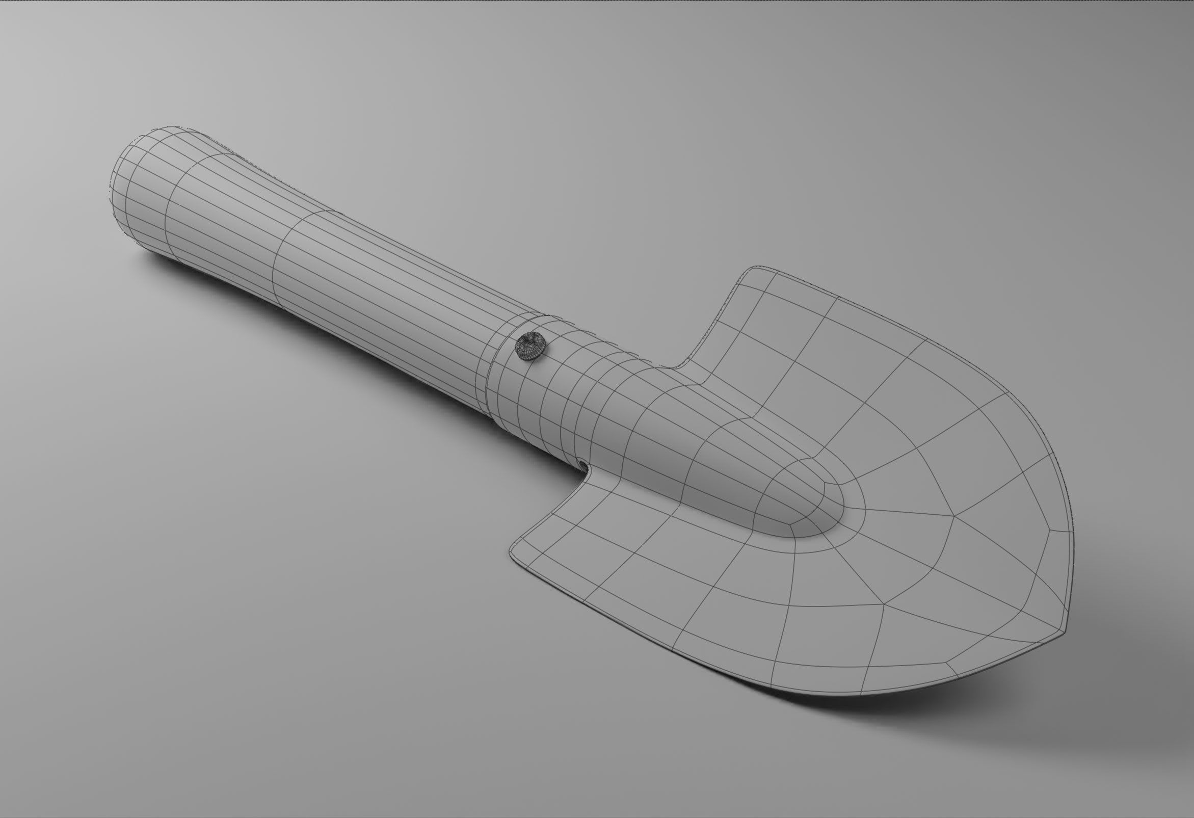 Small Showel 3D model_4