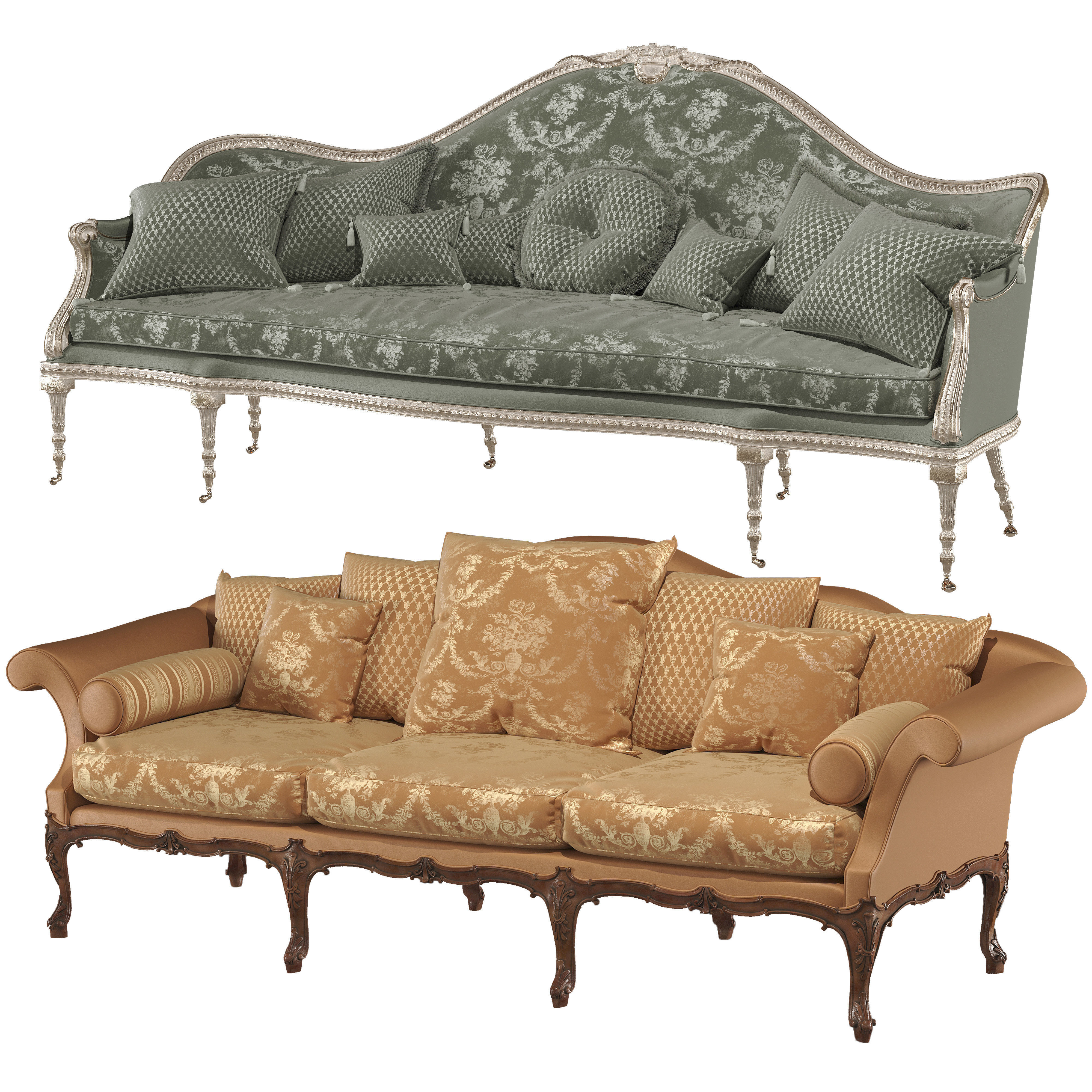 RONALD PHILLIPS Brocket sofa and George sofa 3D model_5
