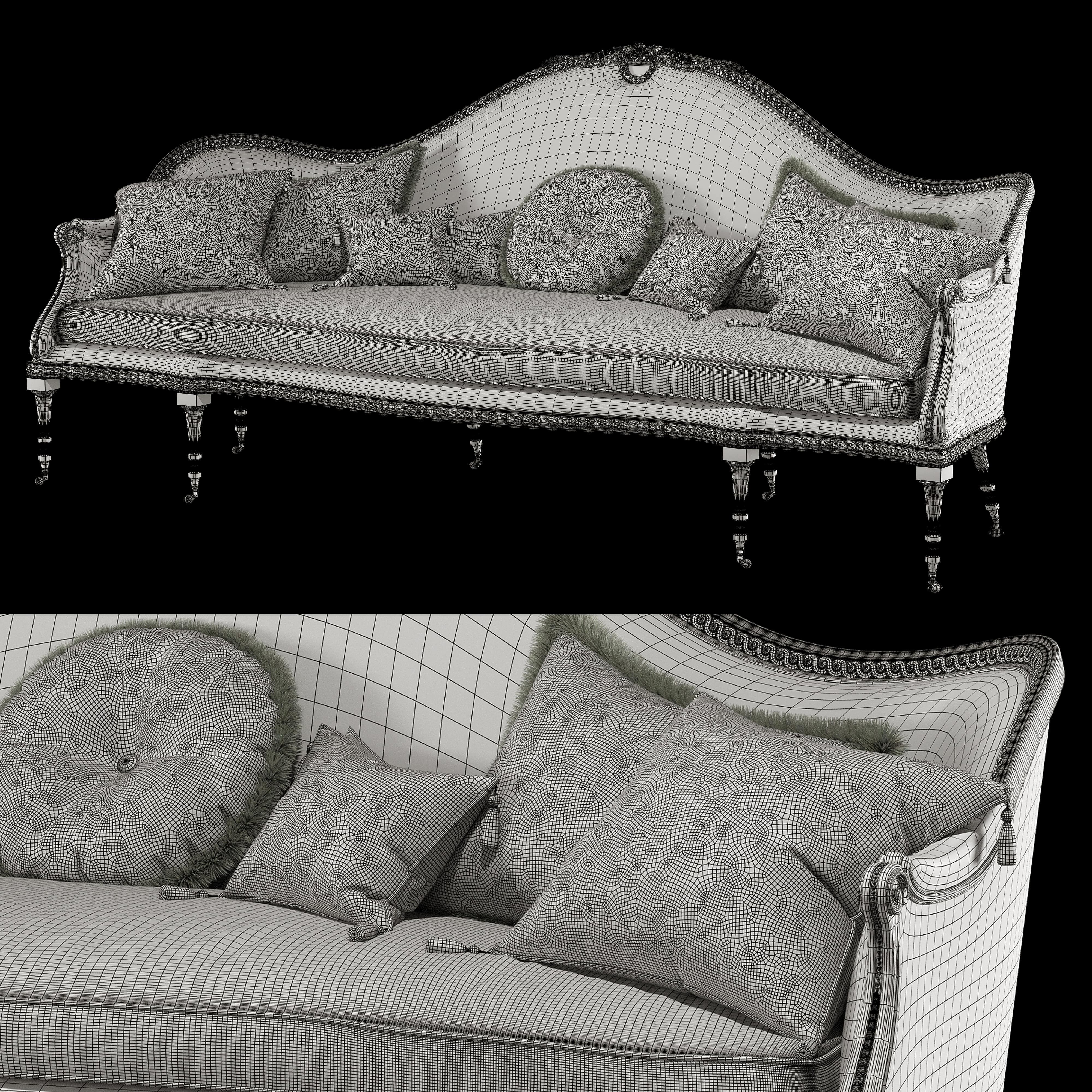 RONALD PHILLIPS Brocket sofa and George sofa 3D model_3