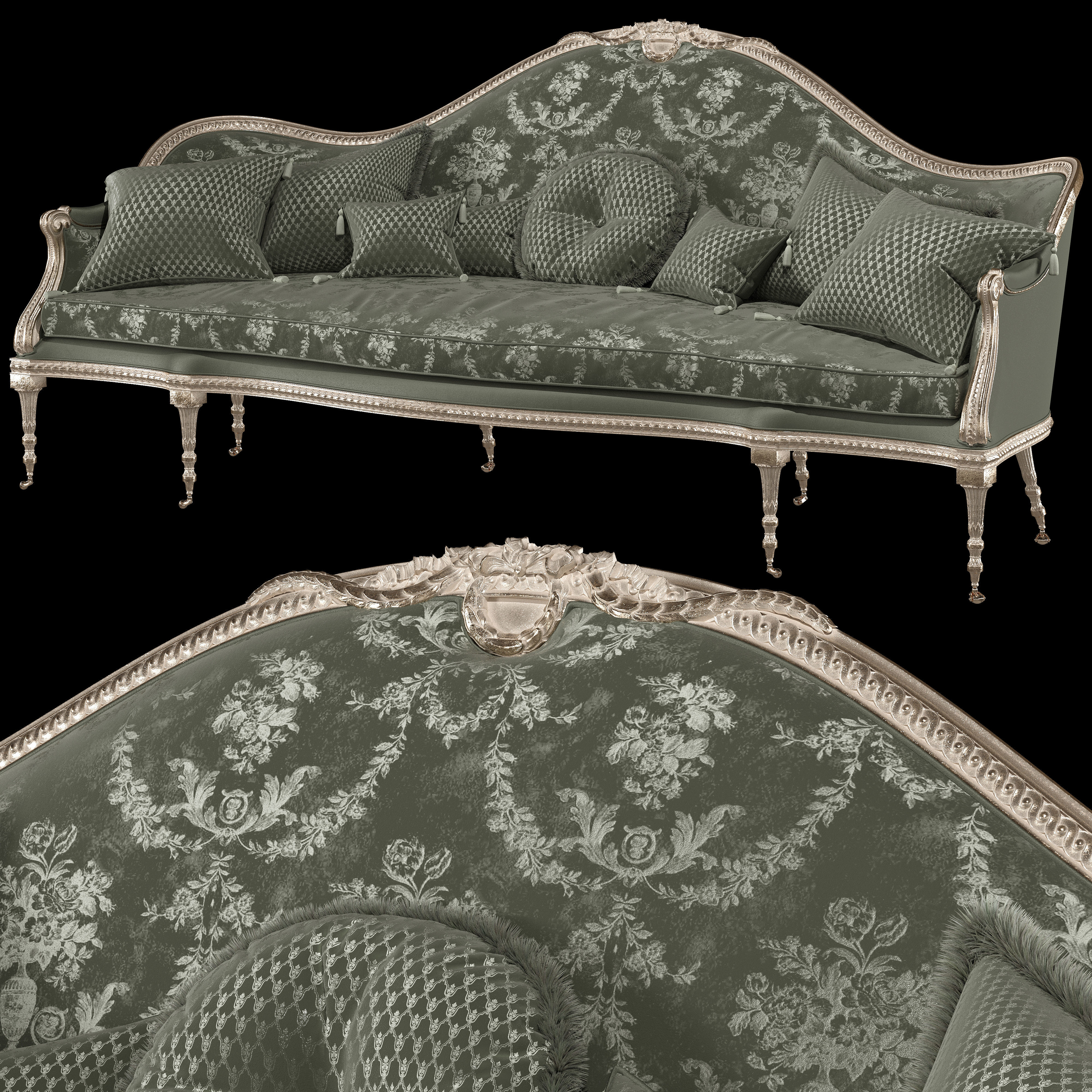 RONALD PHILLIPS Brocket sofa and George sofa 3D model_6