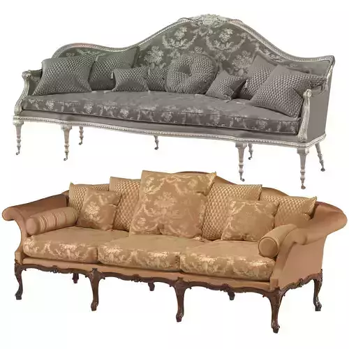 RONALD PHILLIPS Brocket sofa and George sofa