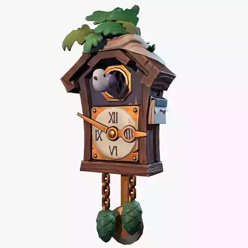 The Cuckoo Clock Low-poly 3D model