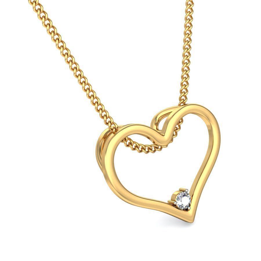 Women Pendant 3D print model_3