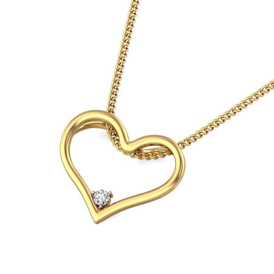 Women Pendant 3D print model_4