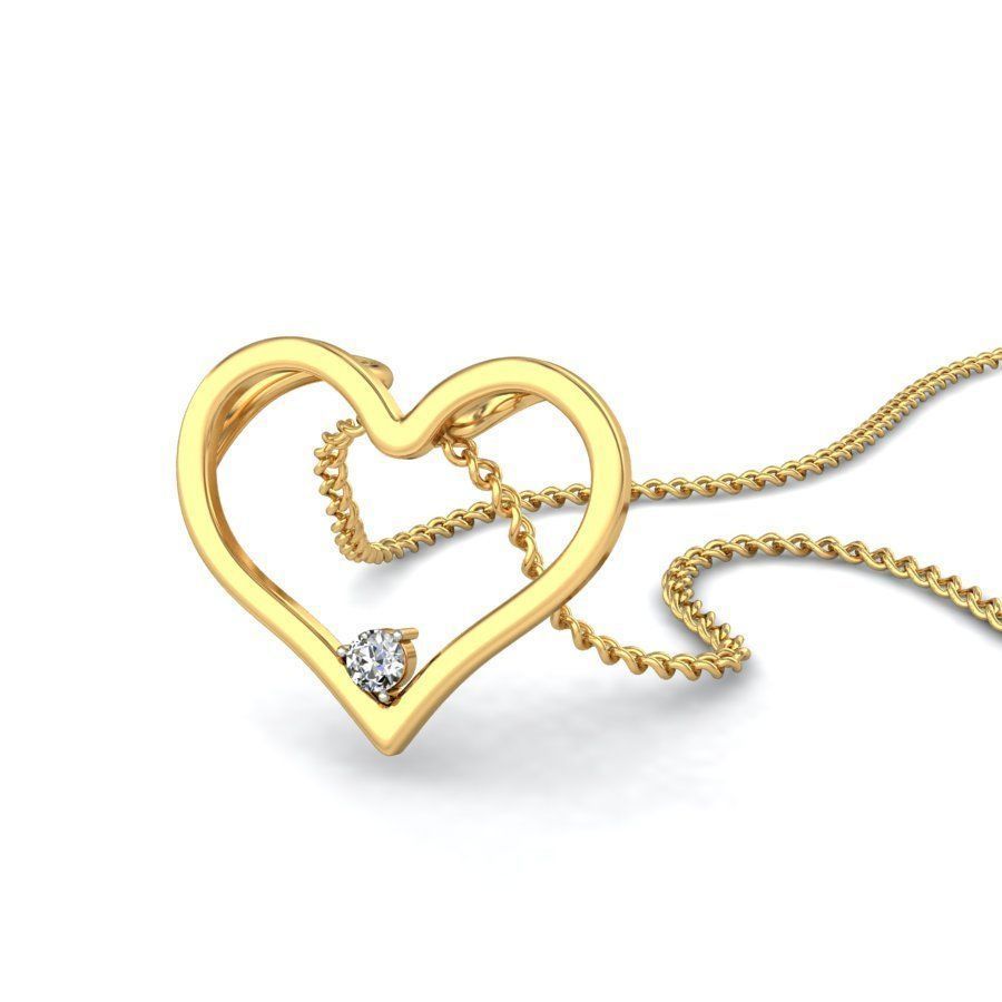 Women Pendant 3D print model_5